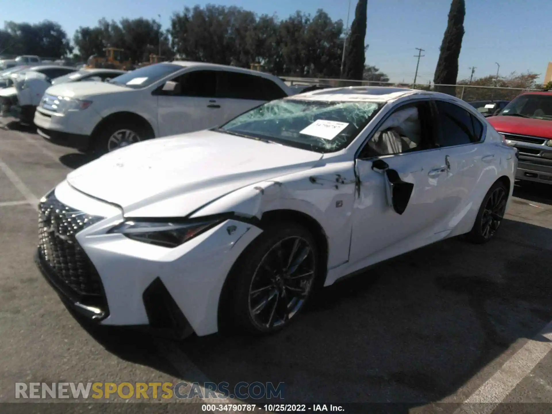 2 Photograph of a damaged car JTHGZ1B23M5038144 LEXUS IS 2021