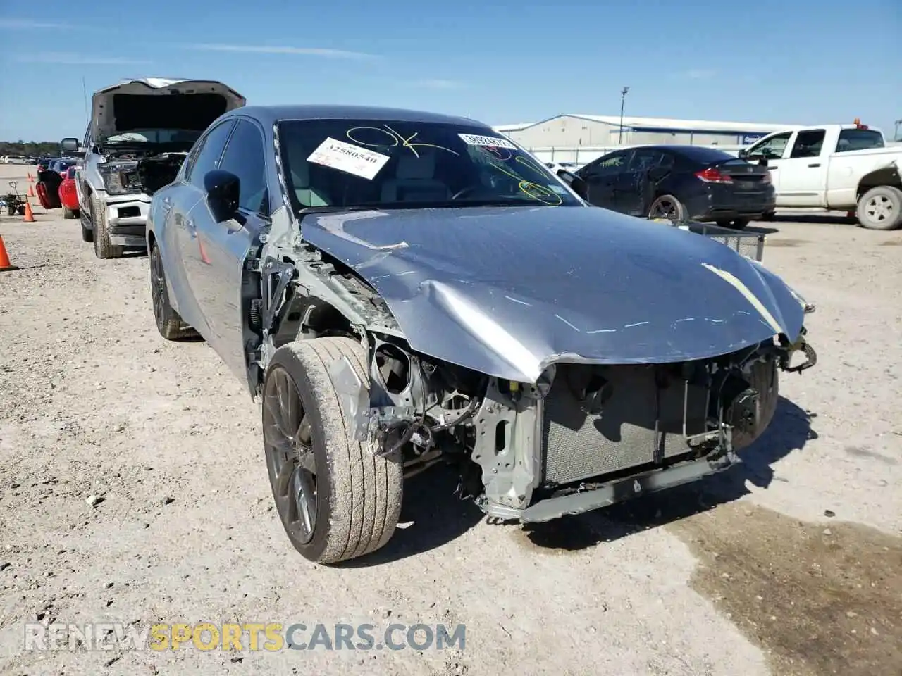 1 Photograph of a damaged car JTHGZ1B23M5040735 LEXUS IS 2021