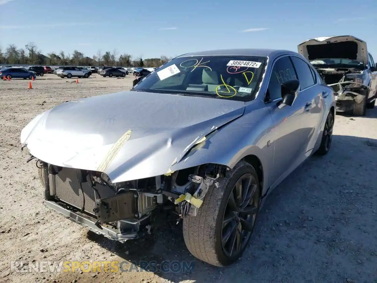 2 Photograph of a damaged car JTHGZ1B23M5040735 LEXUS IS 2021