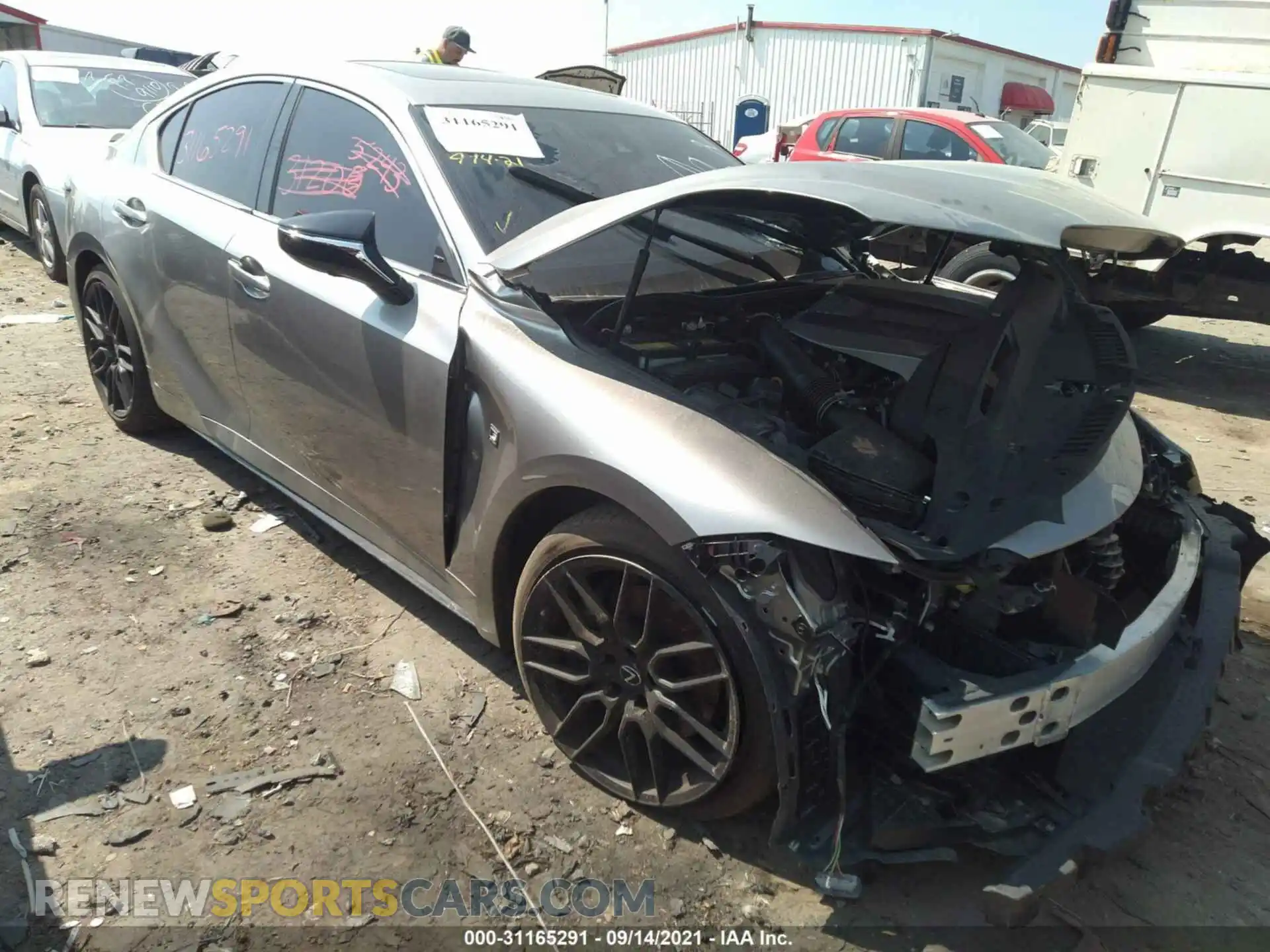1 Photograph of a damaged car JTHGZ1B23M5040847 LEXUS IS 2021