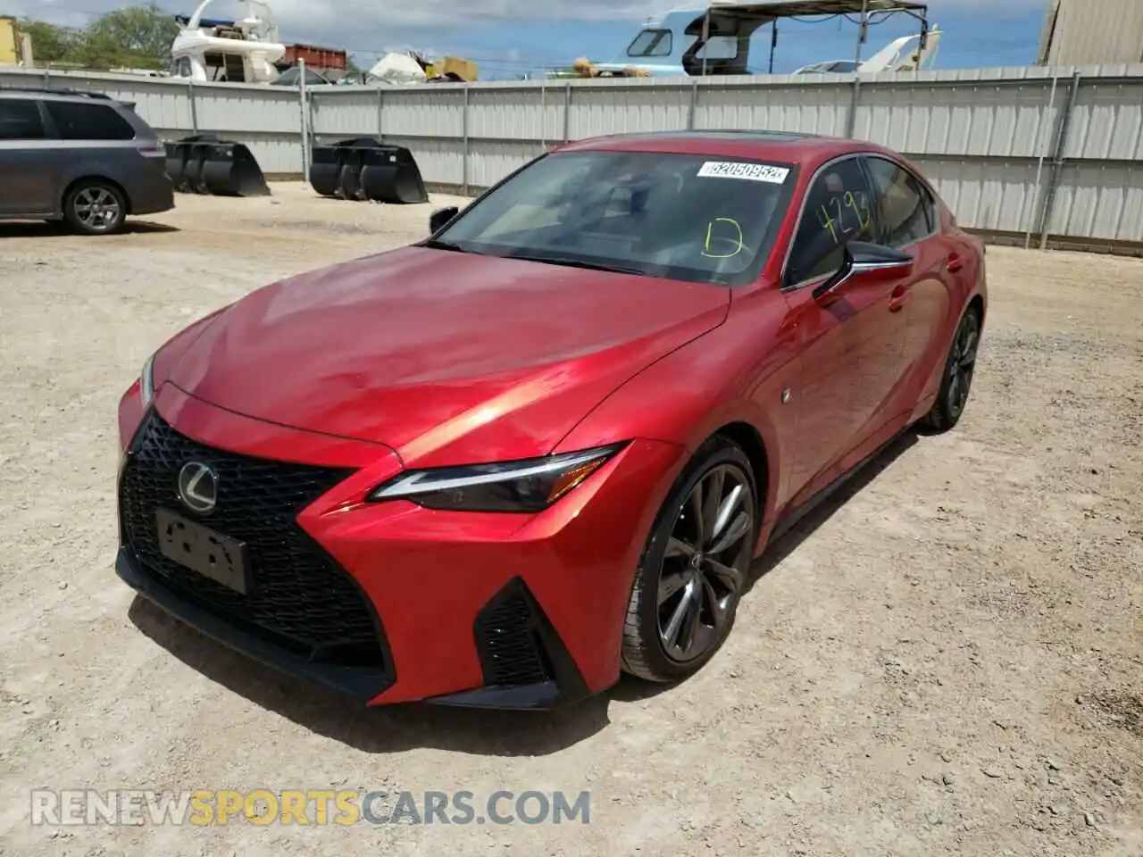 2 Photograph of a damaged car JTHGZ1B23M5042419 LEXUS IS 2021