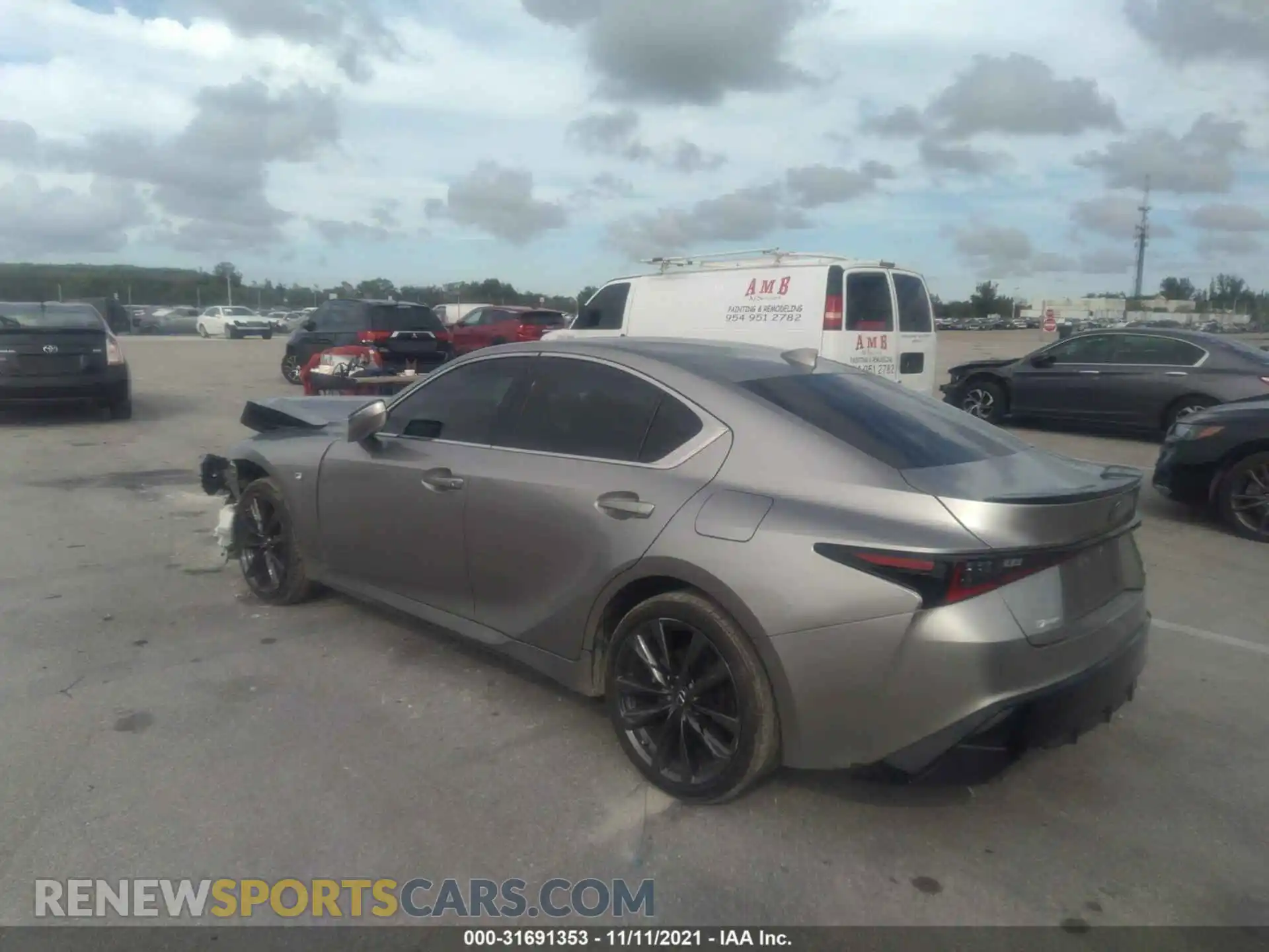 3 Photograph of a damaged car JTHGZ1B23M5044848 LEXUS IS 2021