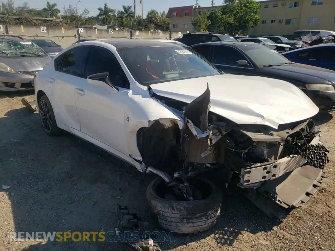1 Photograph of a damaged car JTHGZ1B24M5043806 LEXUS IS 2021