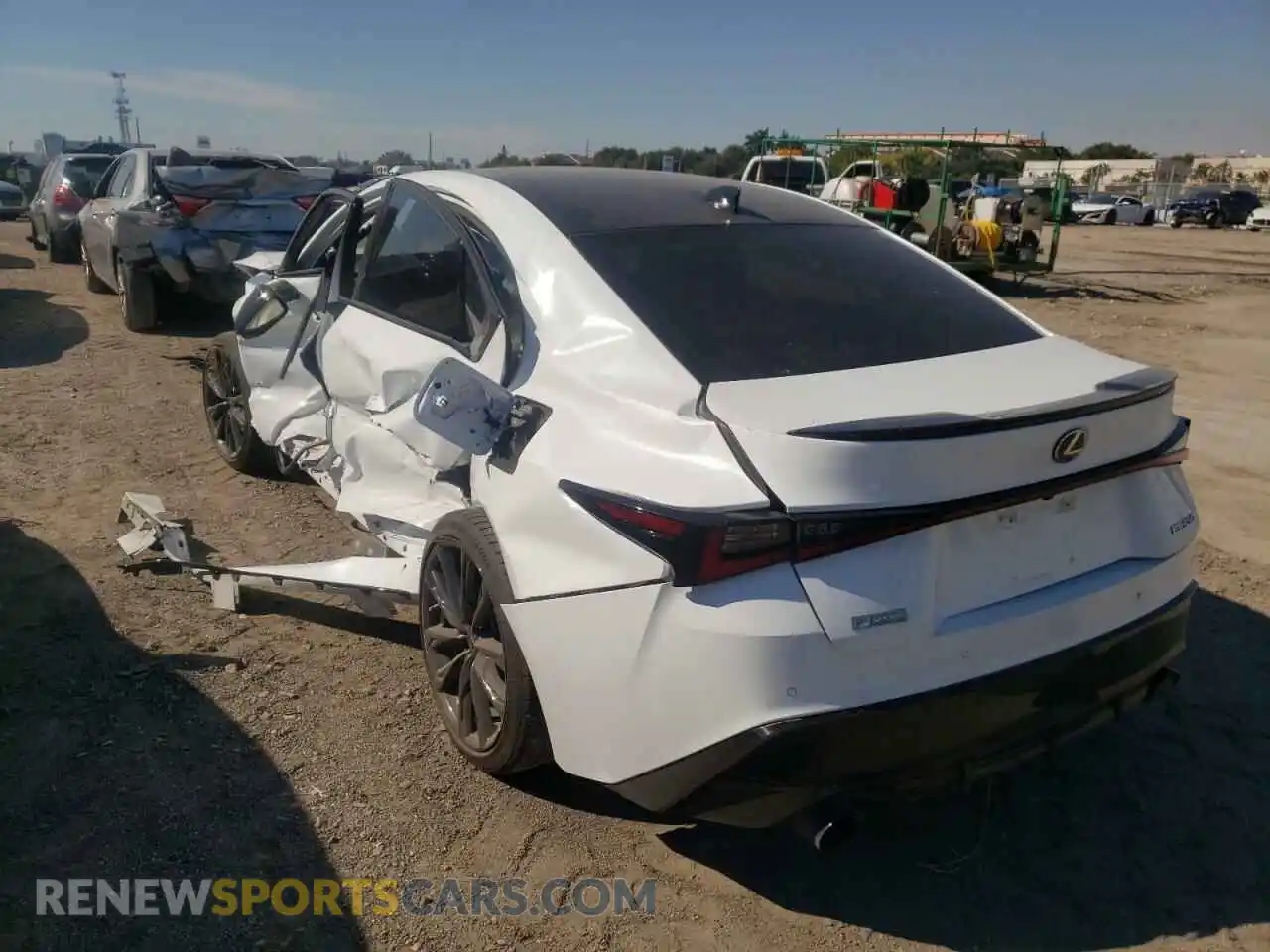 3 Photograph of a damaged car JTHGZ1B24M5043806 LEXUS IS 2021