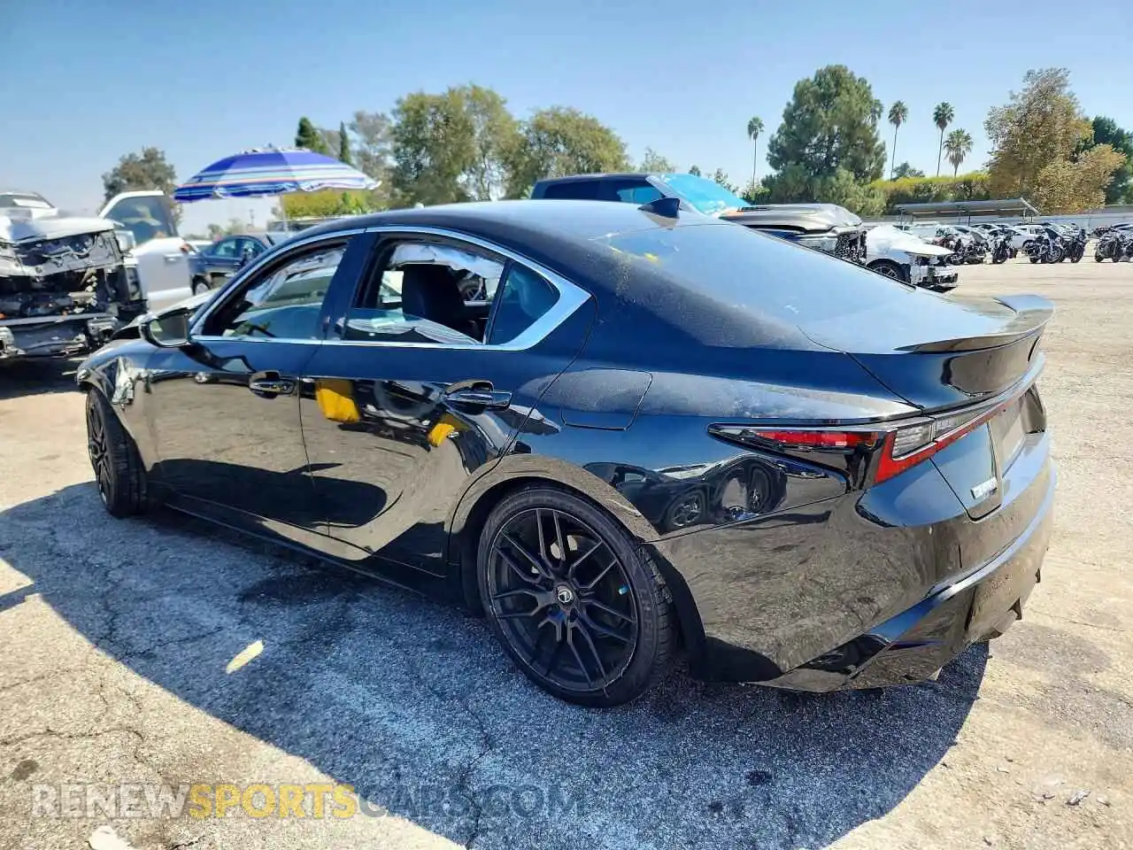2 Photograph of a damaged car JTHGZ1B26M5038218 LEXUS IS 2021