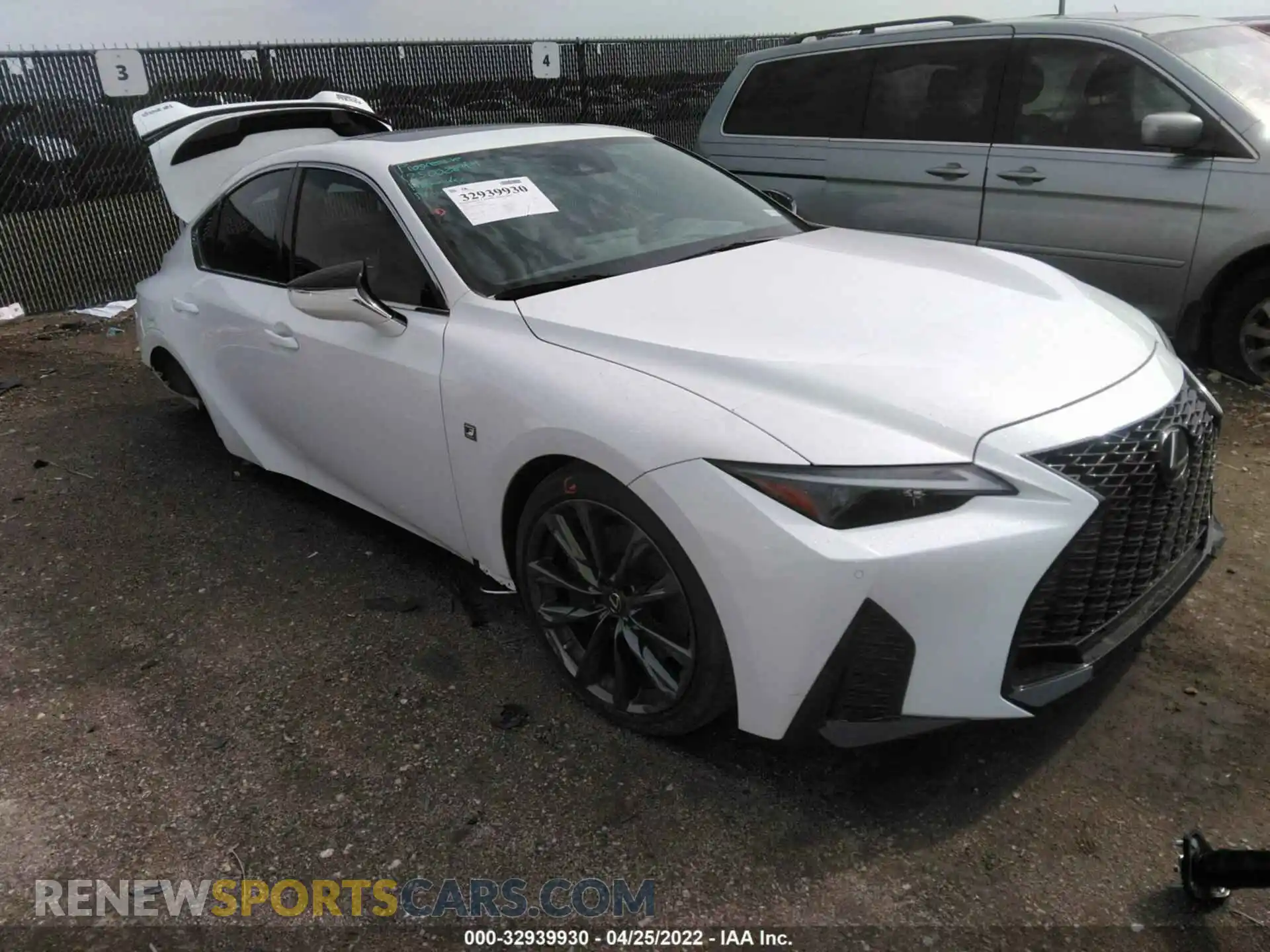 1 Photograph of a damaged car JTHGZ1B26M5042527 LEXUS IS 2021