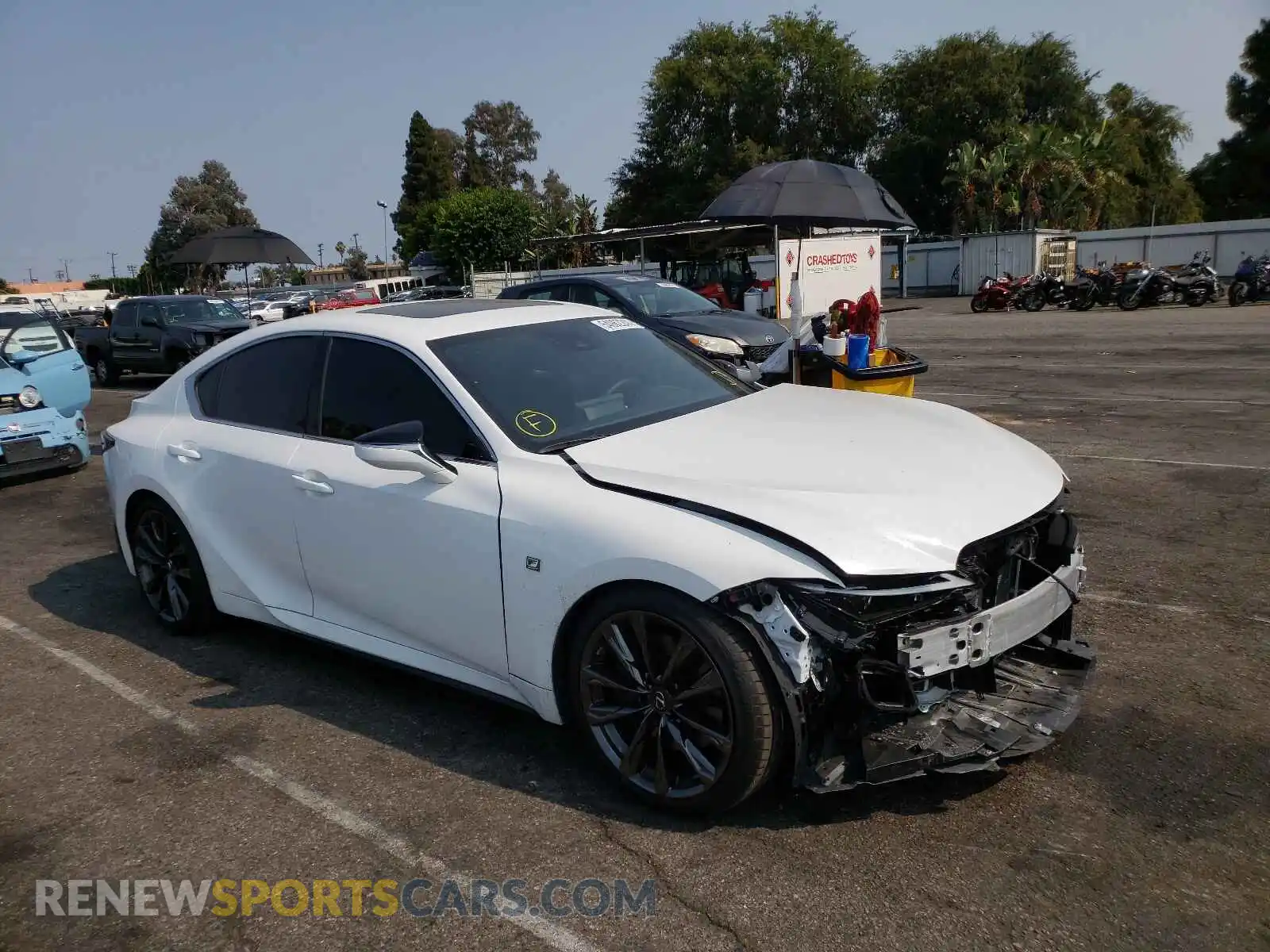 1 Photograph of a damaged car JTHGZ1B26M5042737 LEXUS IS 2021