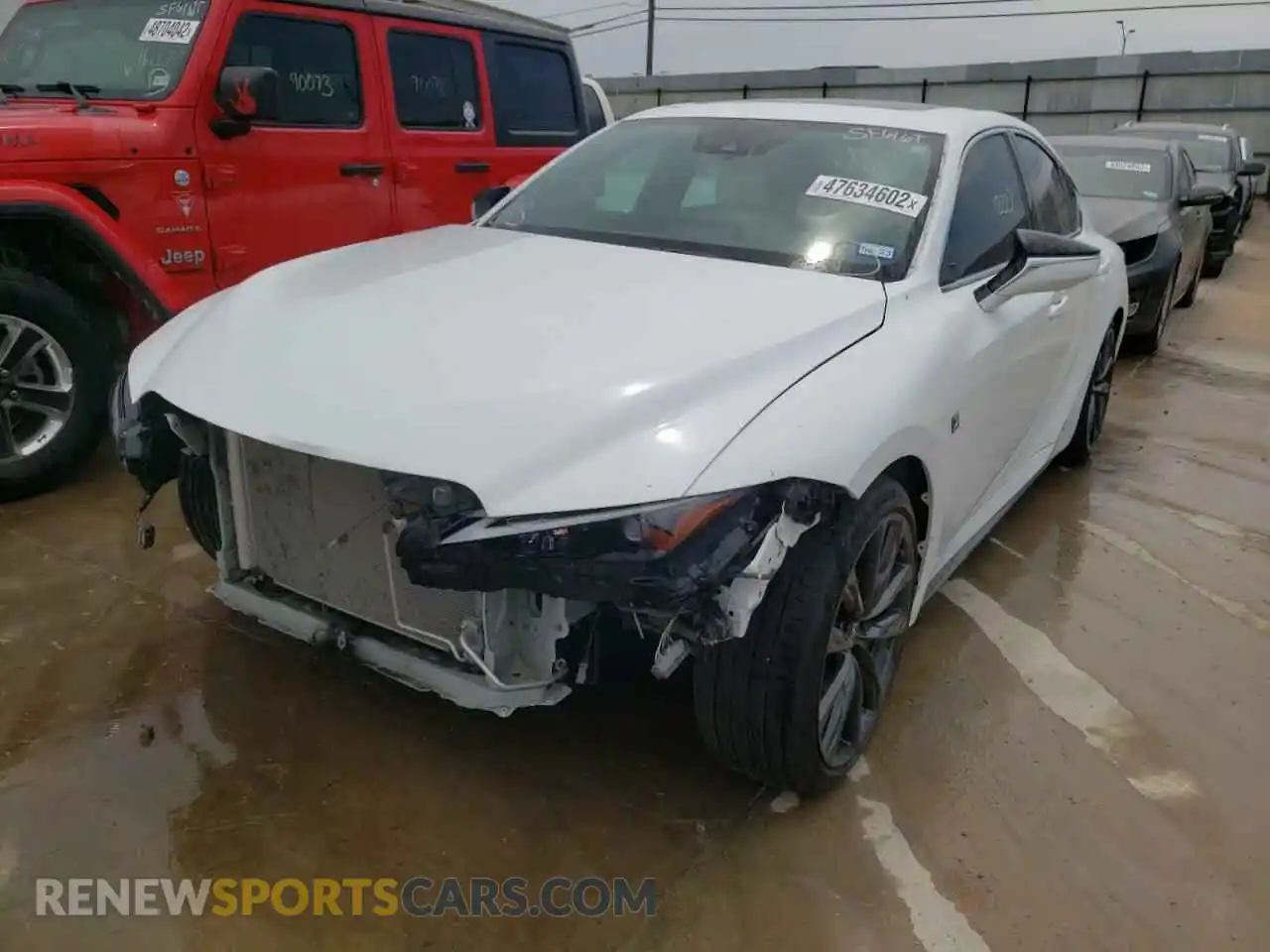 2 Photograph of a damaged car JTHGZ1B26M5045170 LEXUS IS 2021
