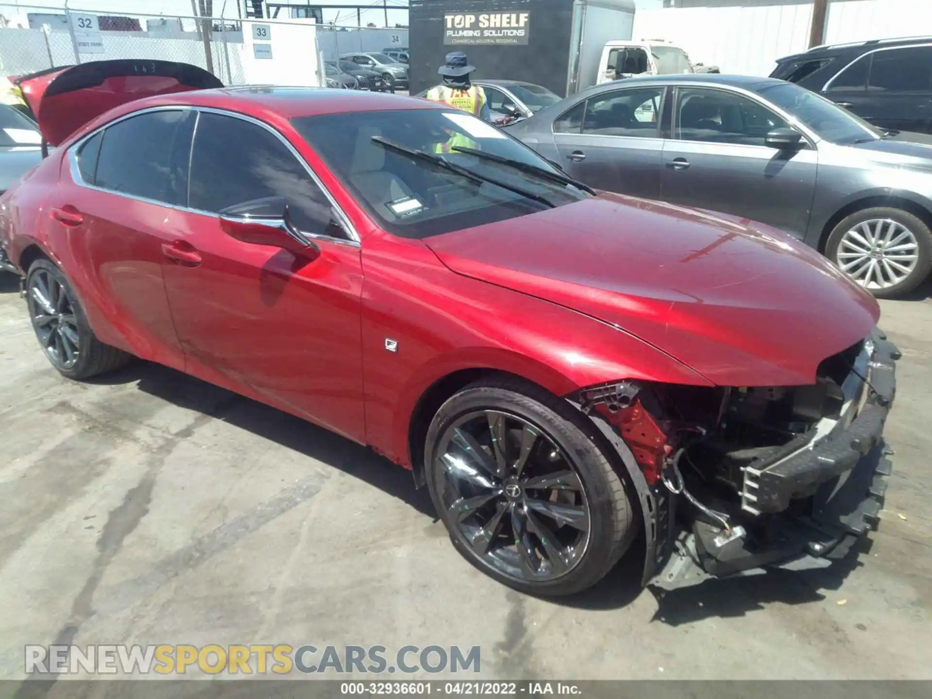 1 Photograph of a damaged car JTHGZ1B26M5046674 LEXUS IS 2021