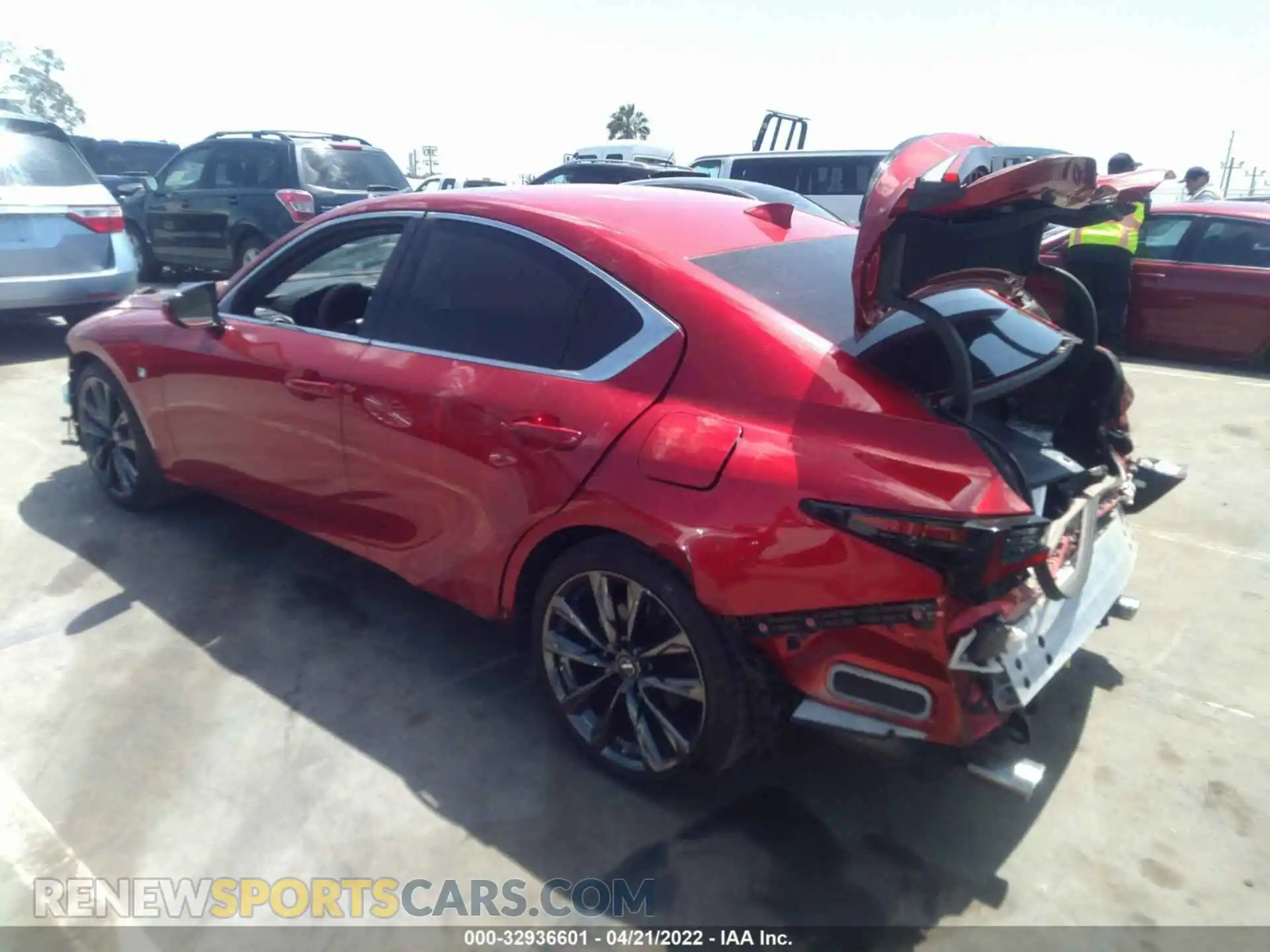 3 Photograph of a damaged car JTHGZ1B26M5046674 LEXUS IS 2021