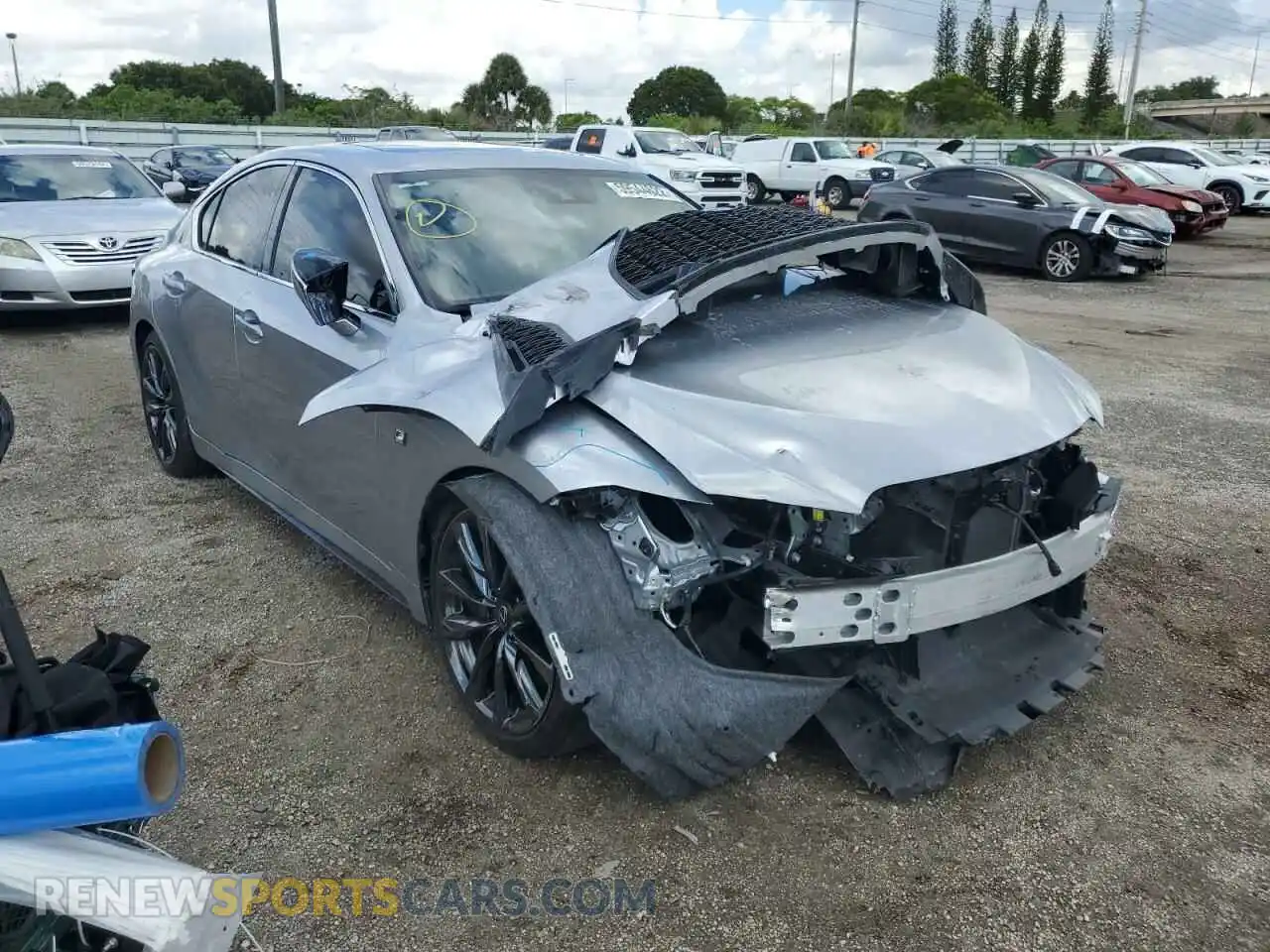 1 Photograph of a damaged car JTHGZ1B26M5048537 LEXUS IS 2021