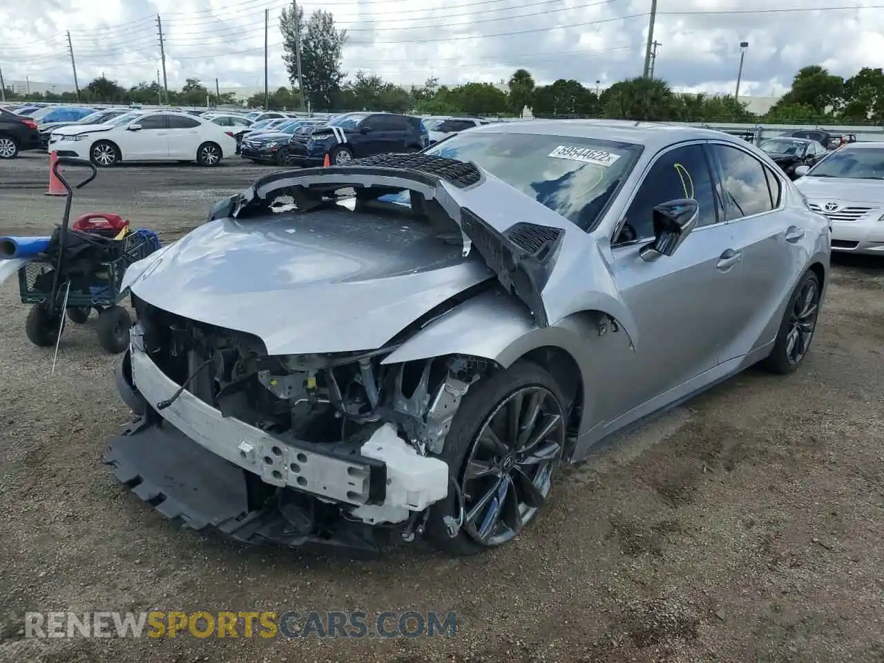 2 Photograph of a damaged car JTHGZ1B26M5048537 LEXUS IS 2021