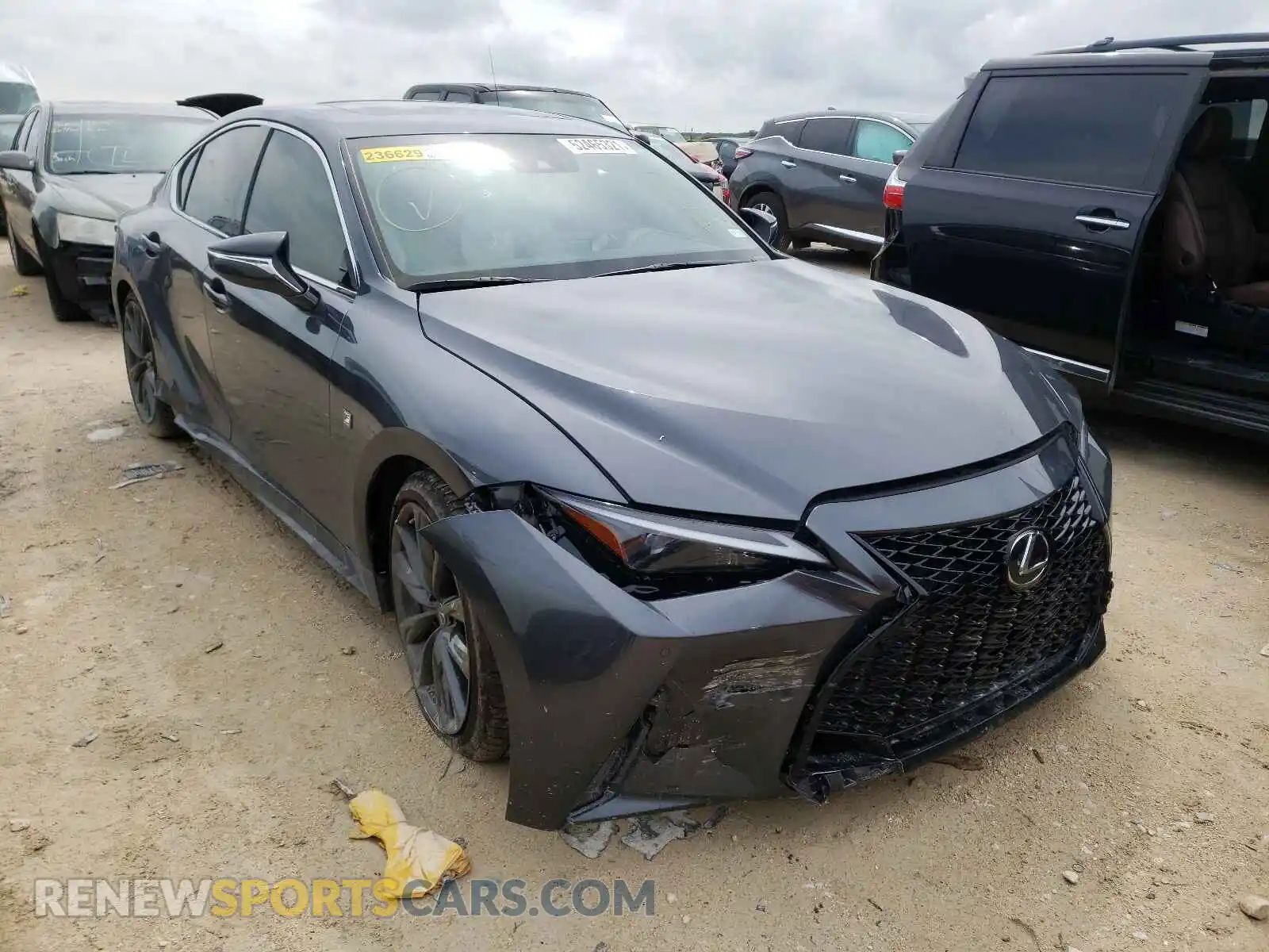 1 Photograph of a damaged car JTHGZ1B27M5037515 LEXUS IS 2021