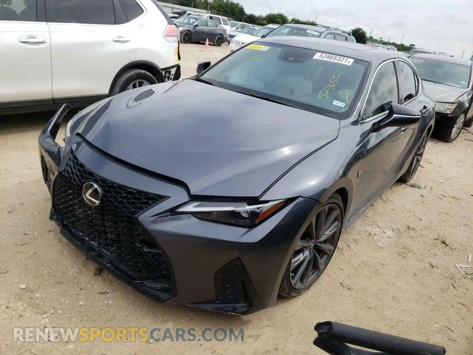 2 Photograph of a damaged car JTHGZ1B27M5037515 LEXUS IS 2021
