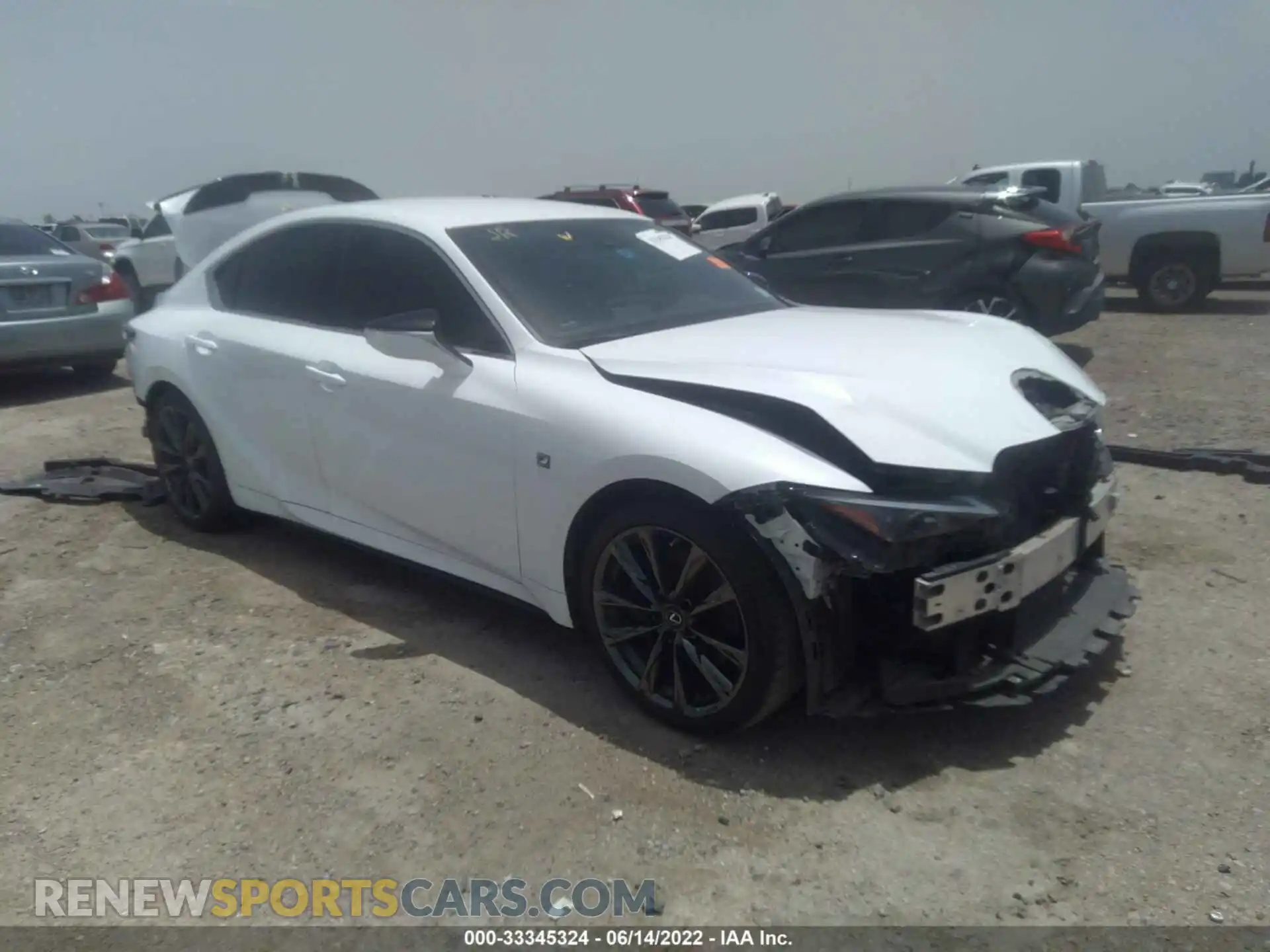 1 Photograph of a damaged car JTHGZ1B27M5042519 LEXUS IS 2021