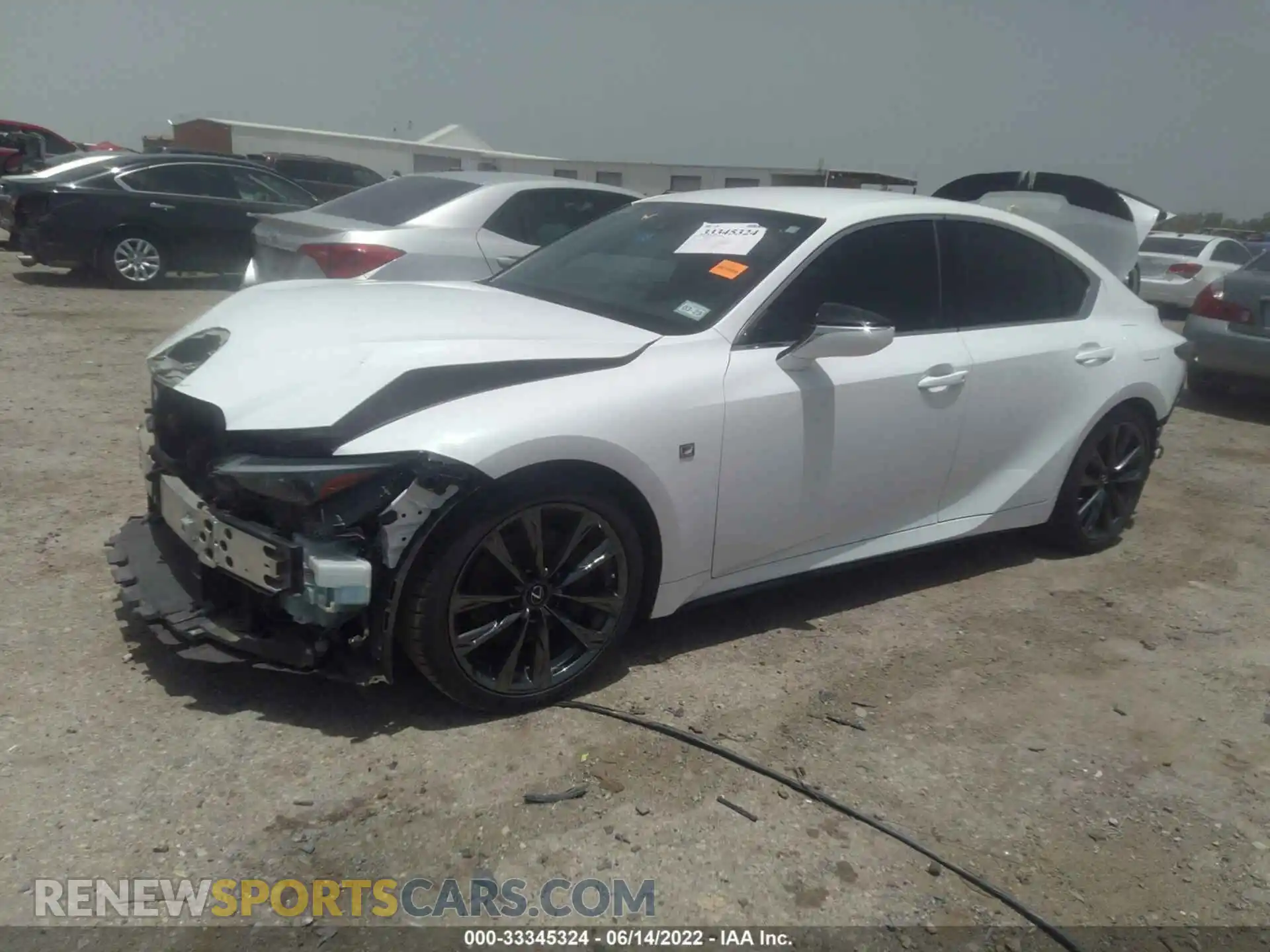 2 Photograph of a damaged car JTHGZ1B27M5042519 LEXUS IS 2021