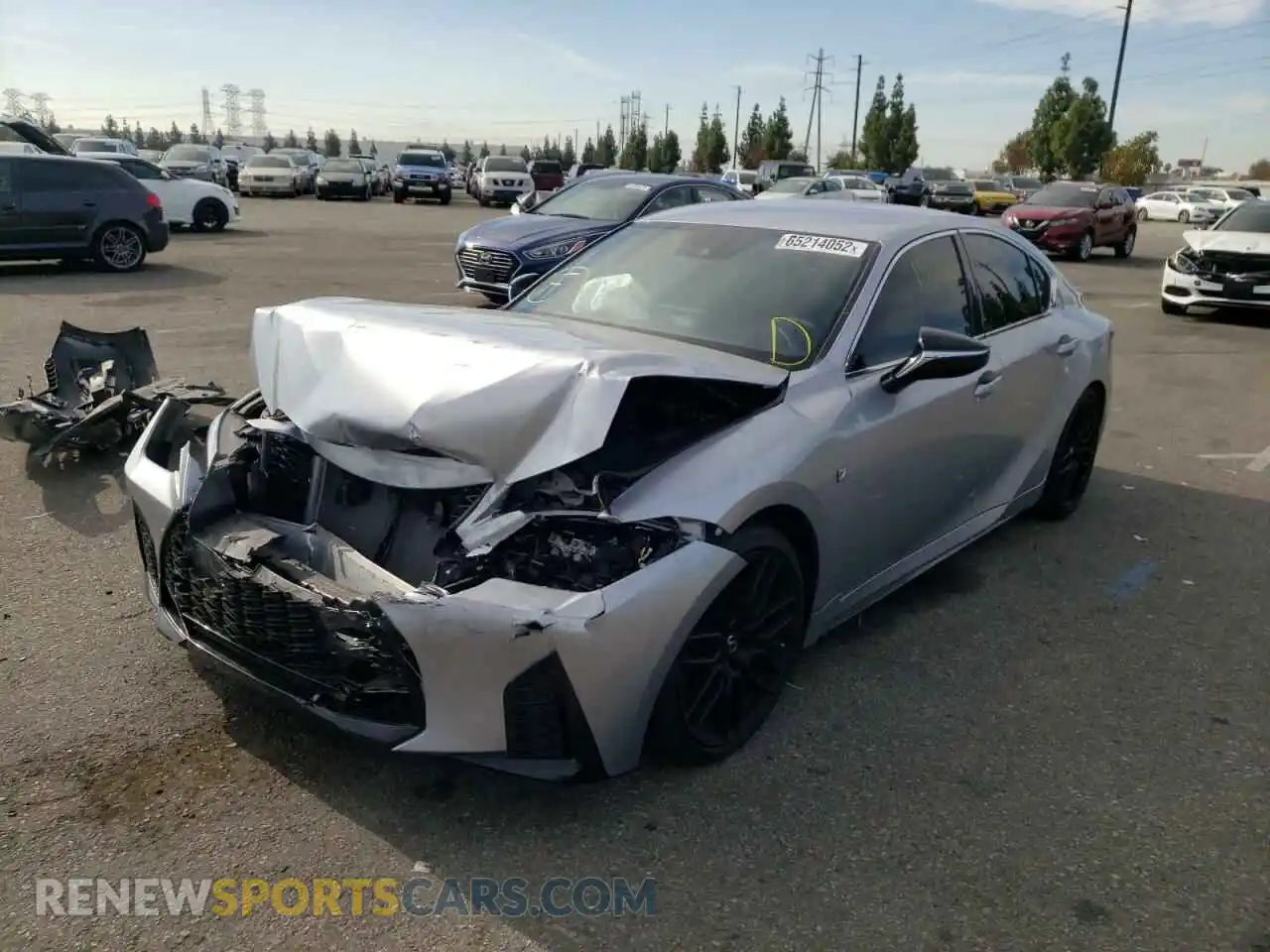 2 Photograph of a damaged car JTHGZ1B28M5040925 LEXUS IS 2021