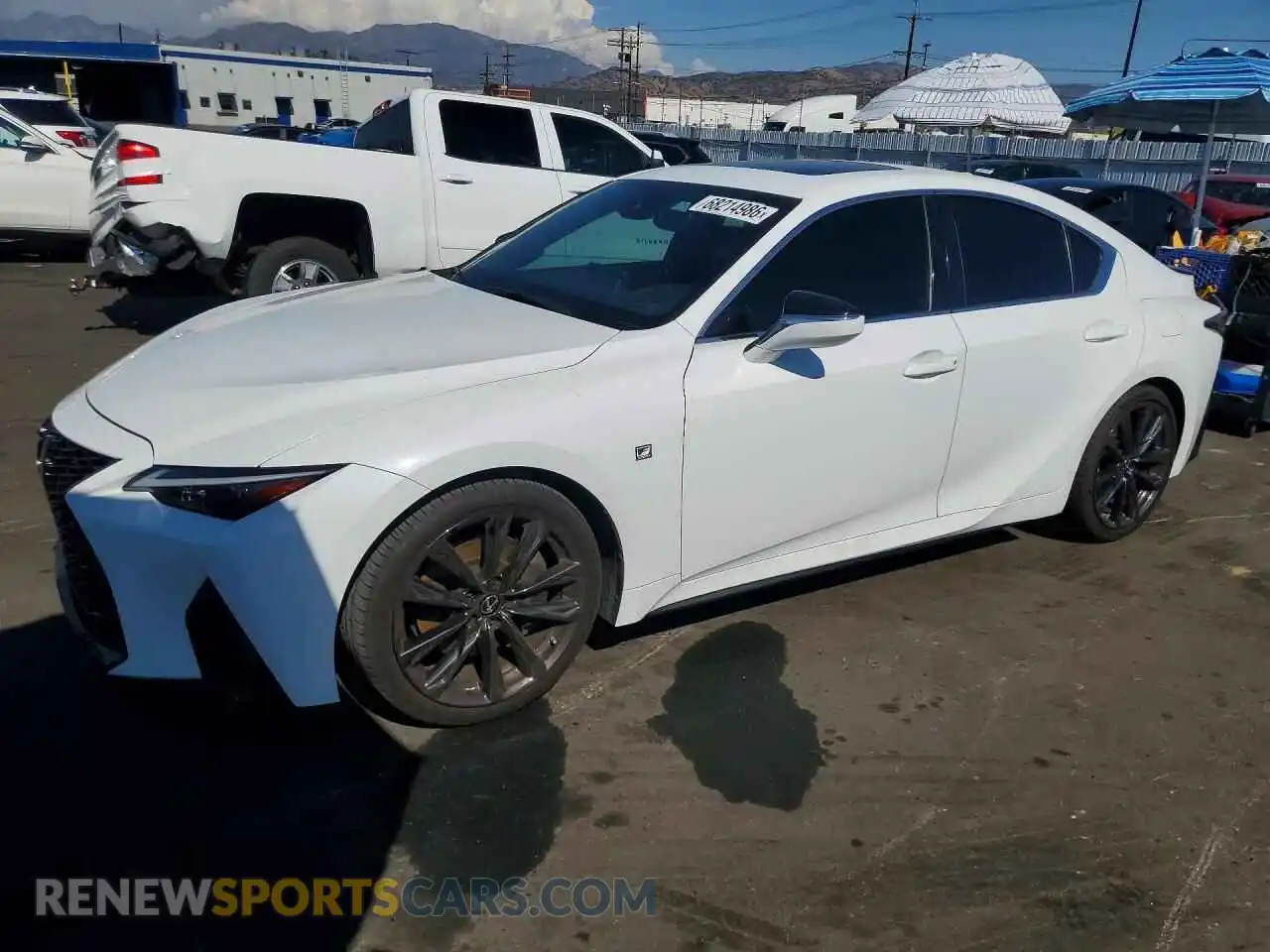 1 Photograph of a damaged car JTHGZ1B28M5043534 LEXUS IS 2021