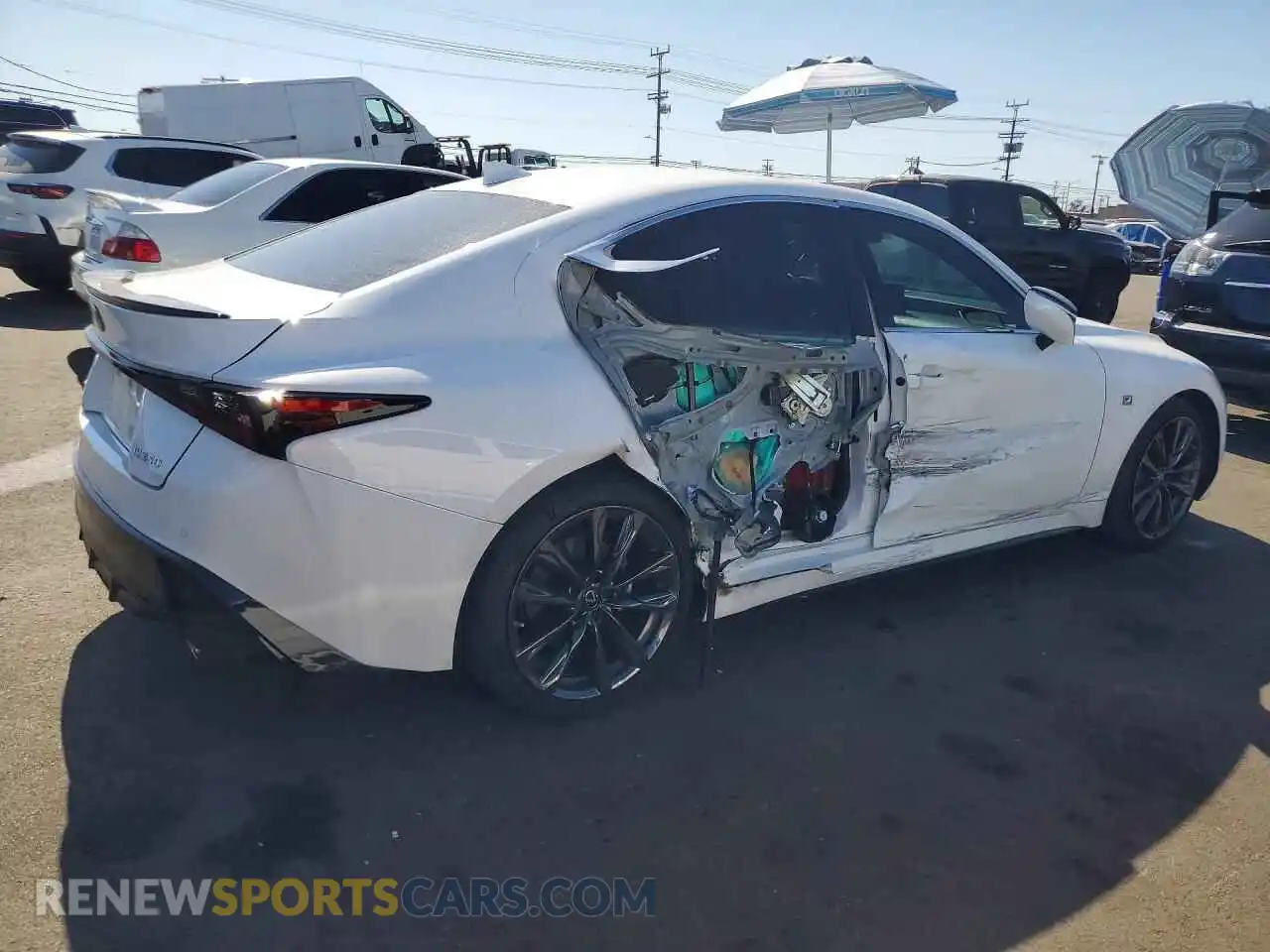 3 Photograph of a damaged car JTHGZ1B28M5043534 LEXUS IS 2021