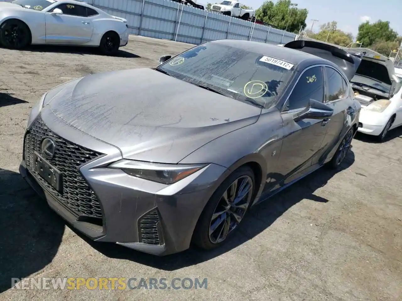 2 Photograph of a damaged car JTHGZ1B28M5047857 LEXUS IS 2021