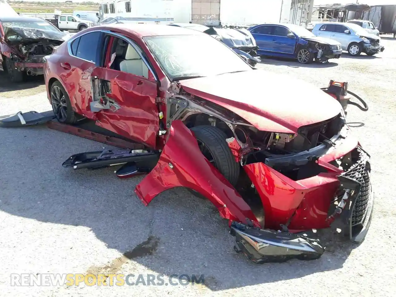 1 Photograph of a damaged car JTHGZ1B29M5040951 LEXUS IS 2021