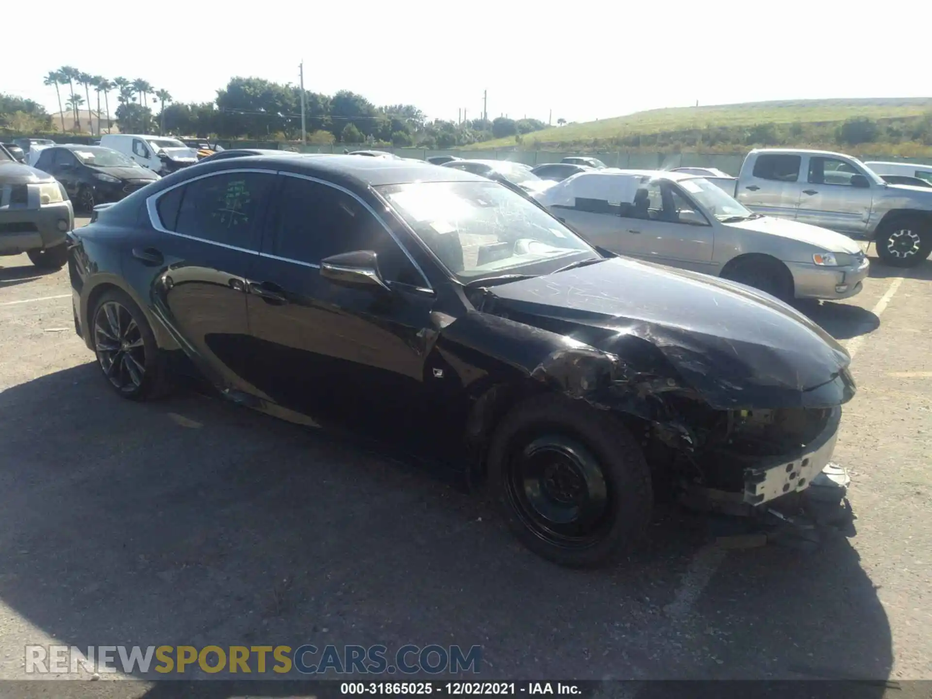 1 Photograph of a damaged car JTHGZ1B2XM5037797 LEXUS IS 2021