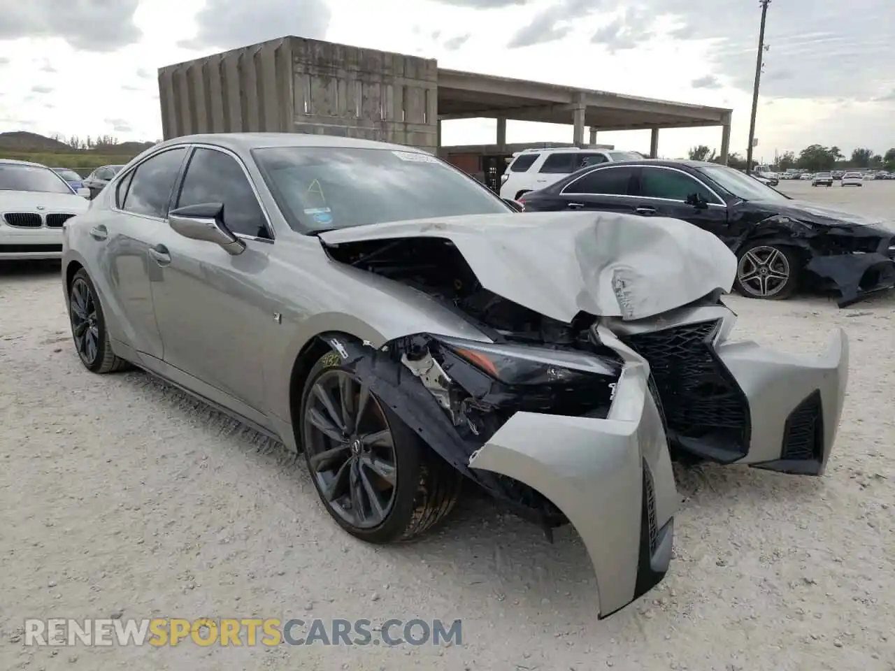 1 Photograph of a damaged car JTHGZ1B2XM5043678 LEXUS IS 2021