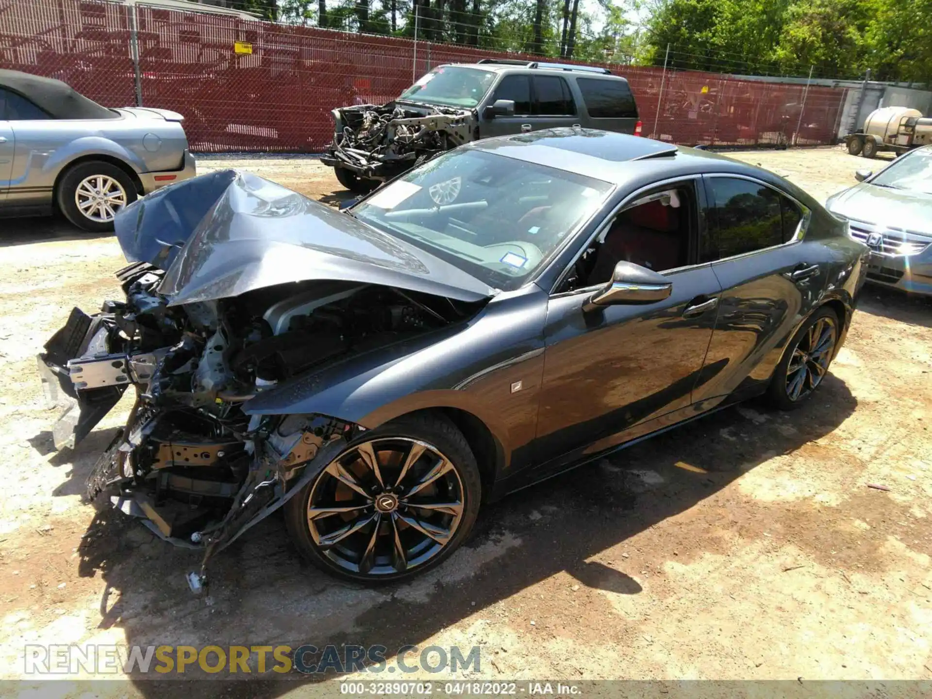 2 Photograph of a damaged car JTHGZ1B2XM5046113 LEXUS IS 2021