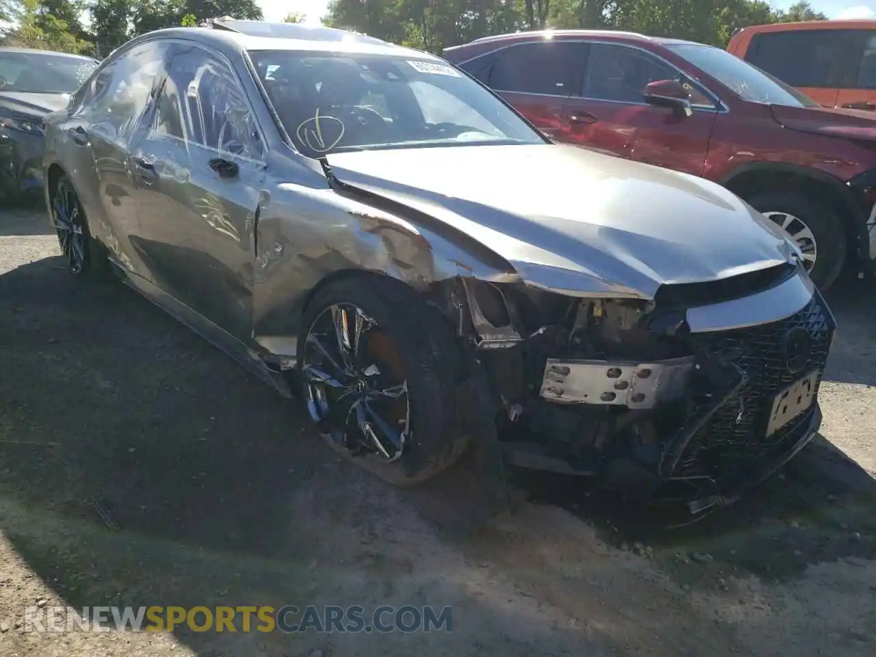 1 Photograph of a damaged car JTHGZ1E21M5019328 LEXUS IS 2021