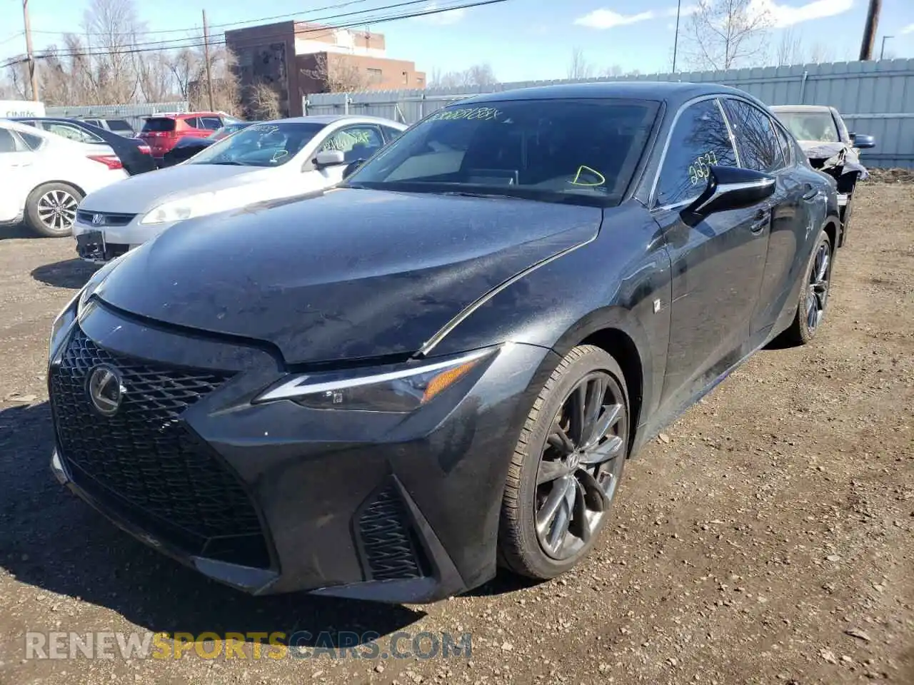 2 Photograph of a damaged car JTHGZ1E21M5020155 LEXUS IS 2021