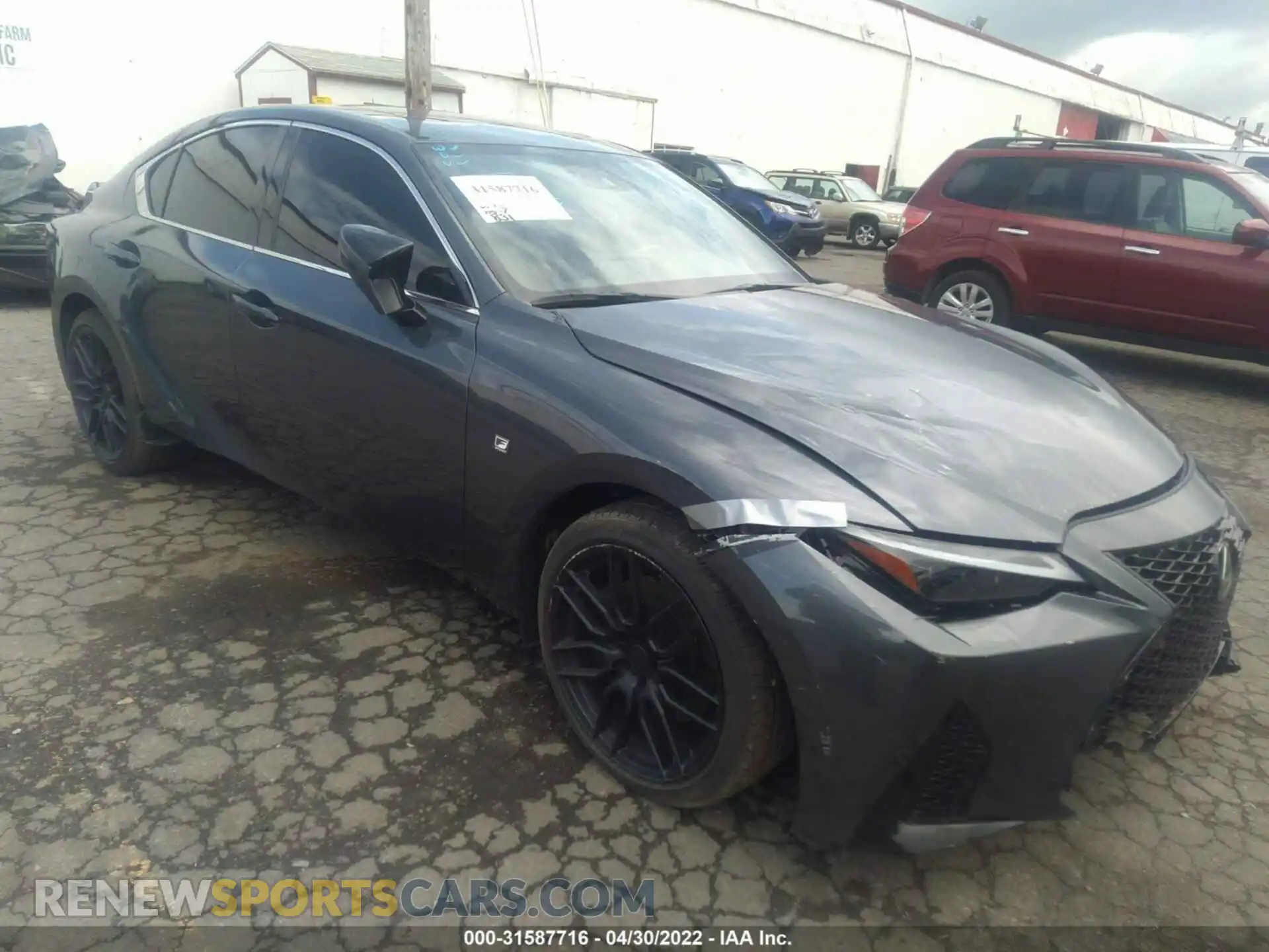 1 Photograph of a damaged car JTHGZ1E21M5022536 LEXUS IS 2021