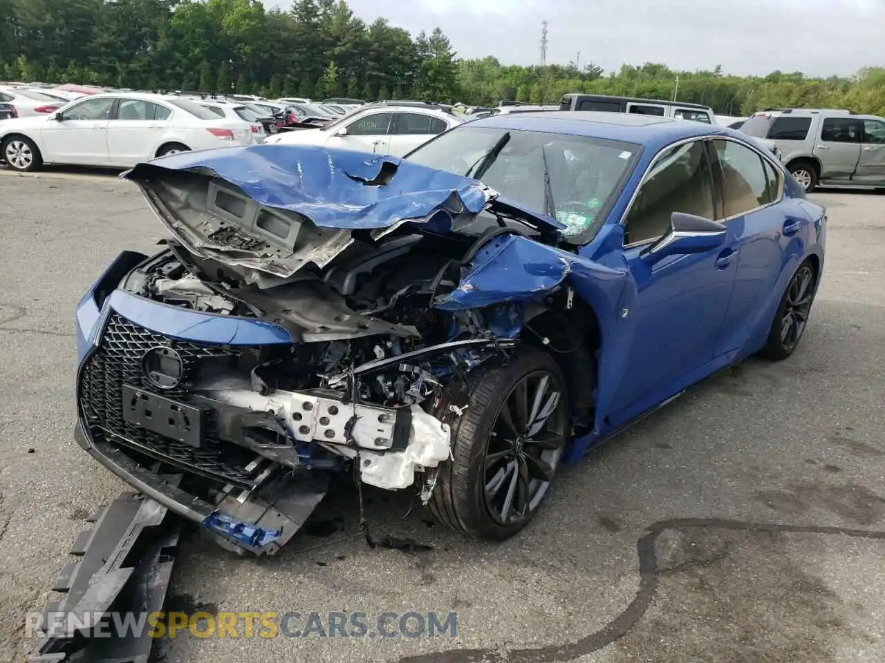2 Photograph of a damaged car JTHGZ1E22M5020620 LEXUS IS 2021