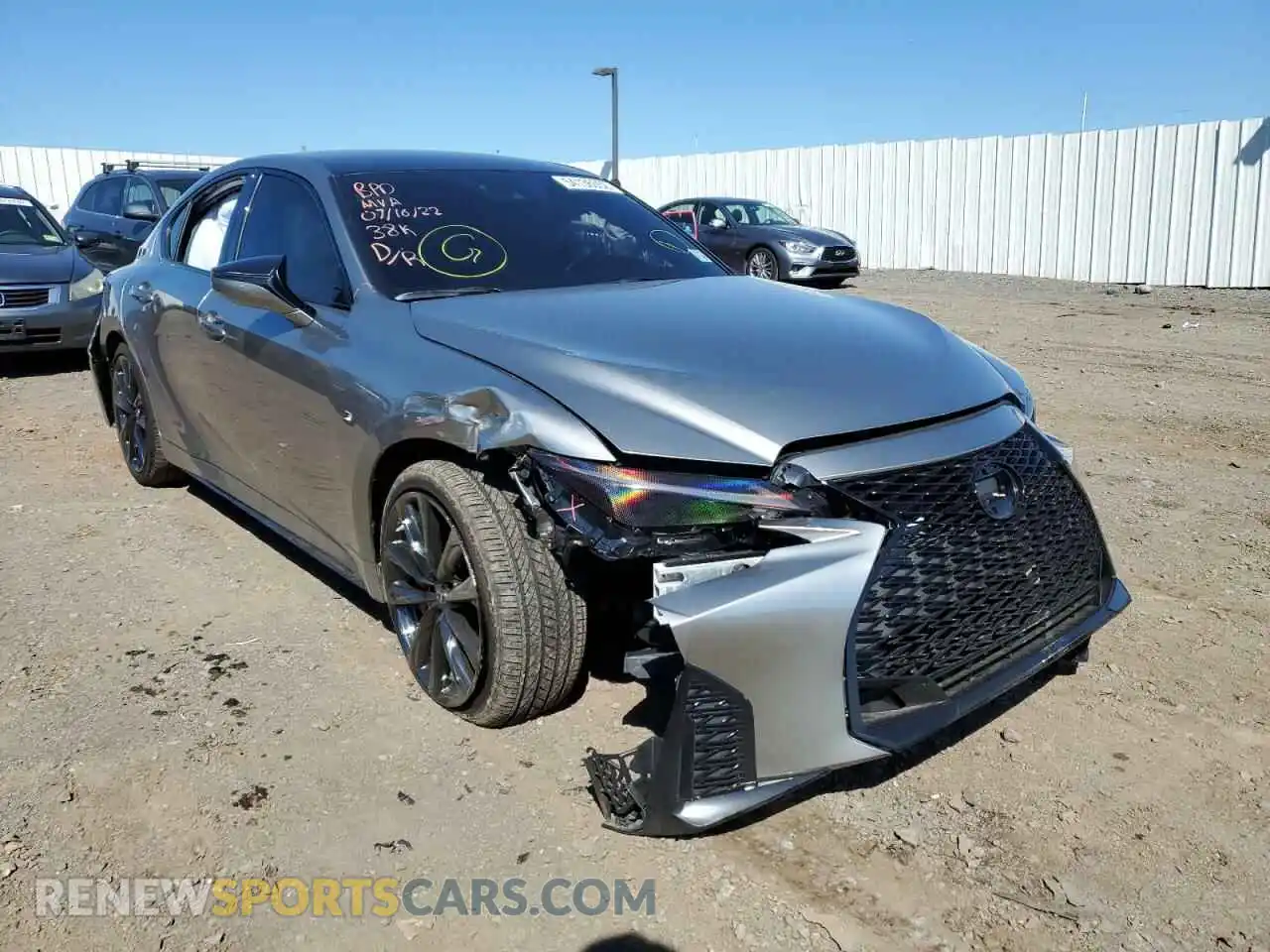 1 Photograph of a damaged car JTHGZ1E26M5022001 LEXUS IS 2021