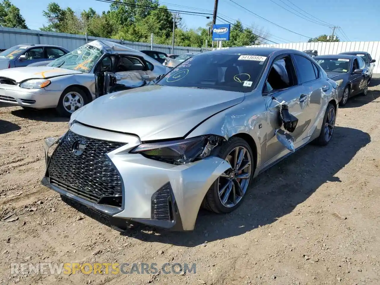2 Photograph of a damaged car JTHGZ1E26M5022001 LEXUS IS 2021