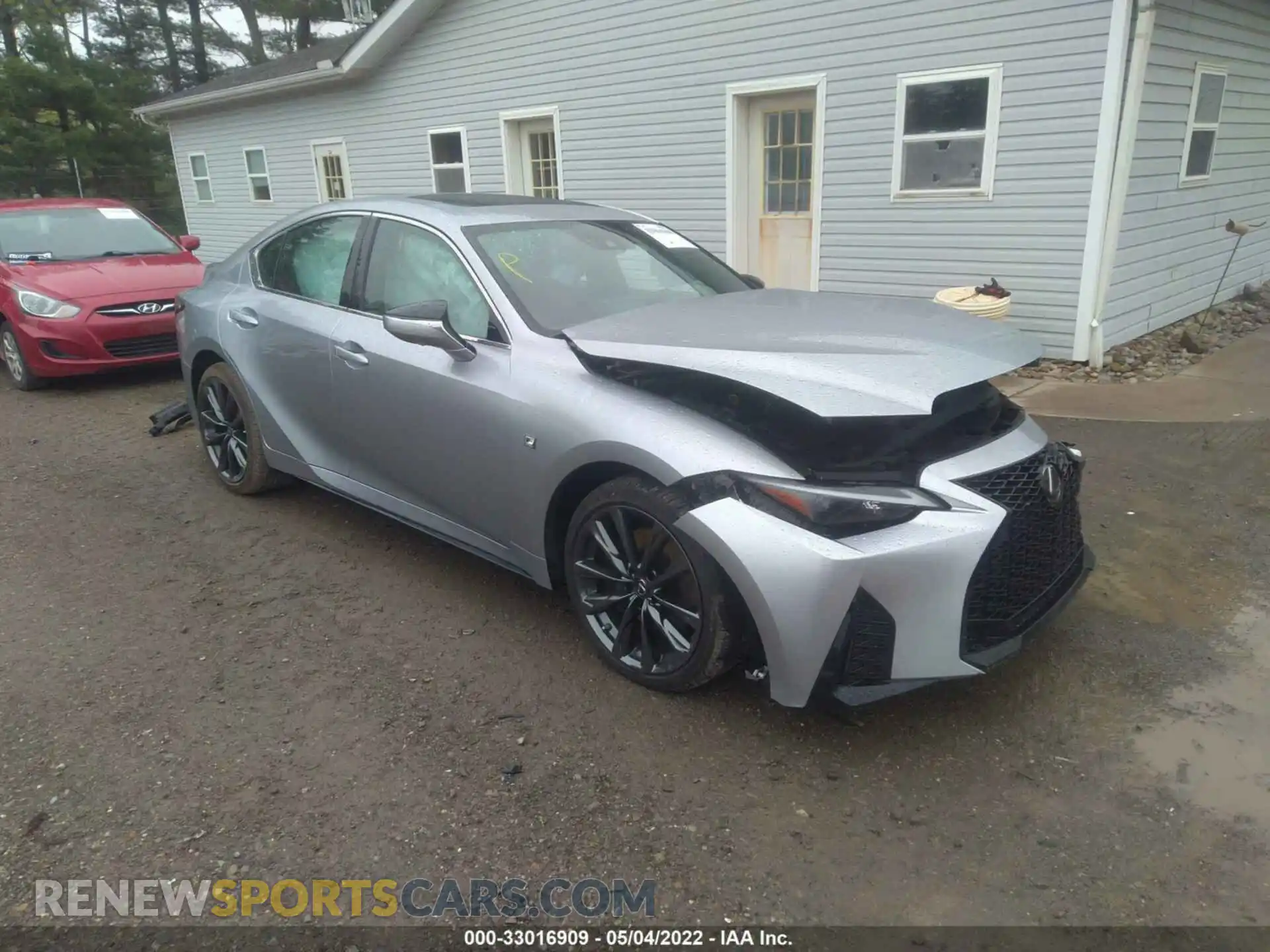 1 Photograph of a damaged car JTHGZ1E27M5019432 LEXUS IS 2021
