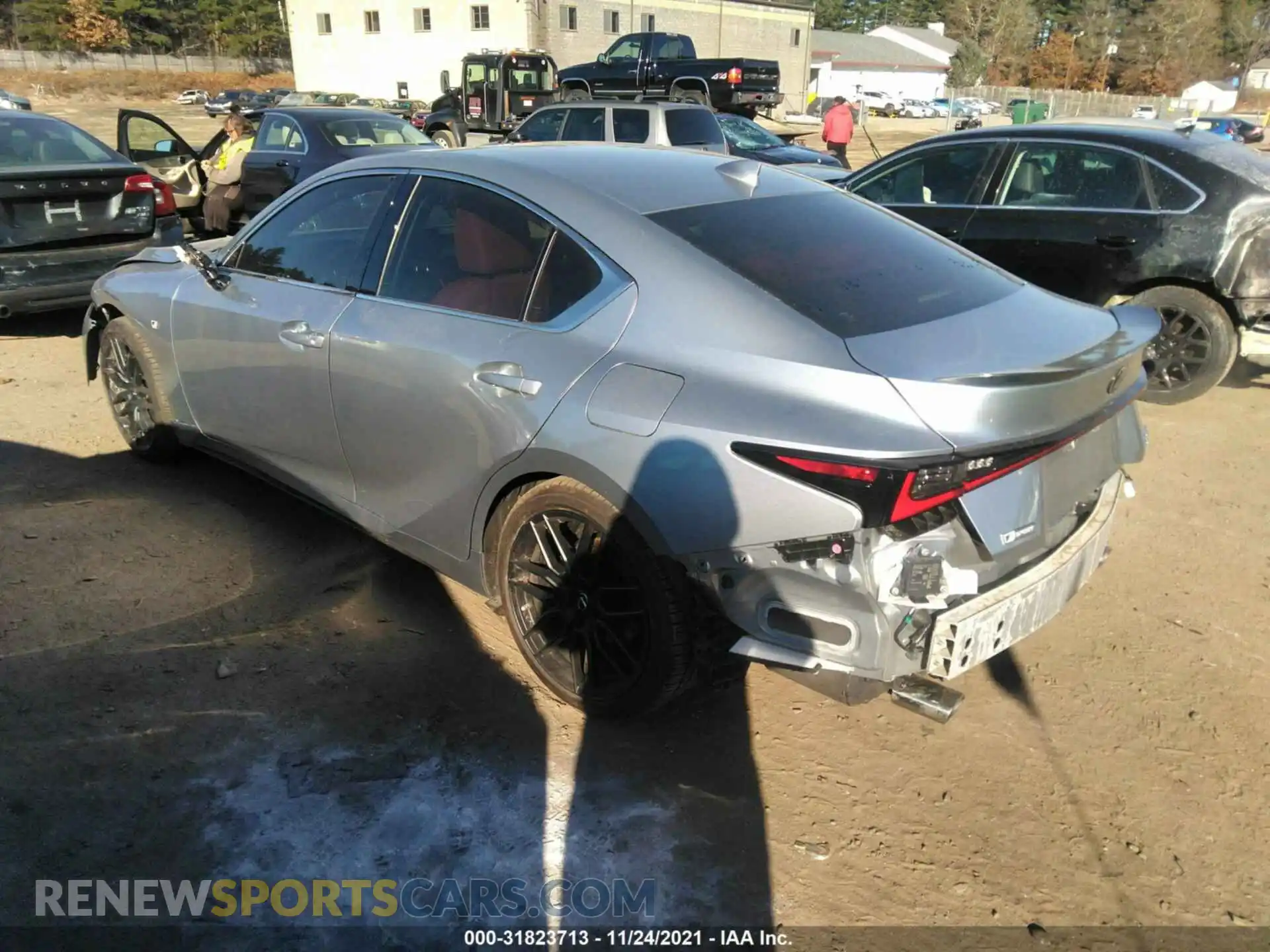 3 fotografías del automóvil dañado JTHGZ1E28M5018905 LEXUS IS 2021