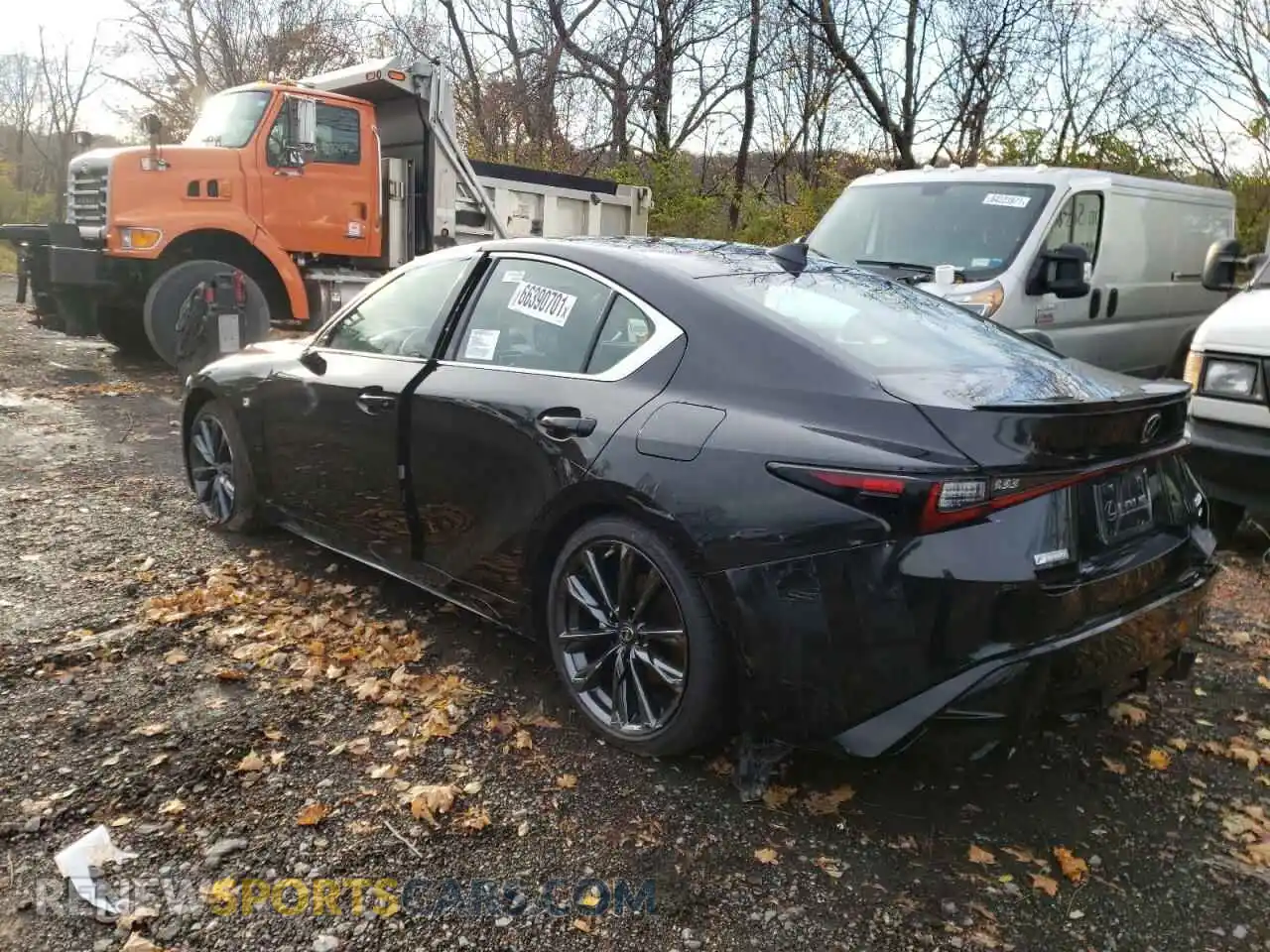 3 Photograph of a damaged car JTHGZ1E29M5022557 LEXUS IS 2021