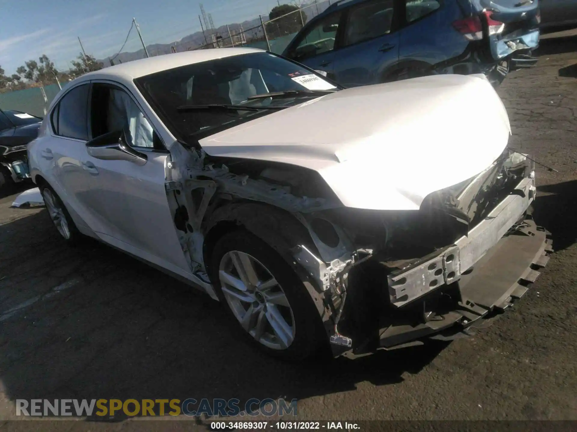1 Photograph of a damaged car JTHAA1D23N5118829 LEXUS IS 2022