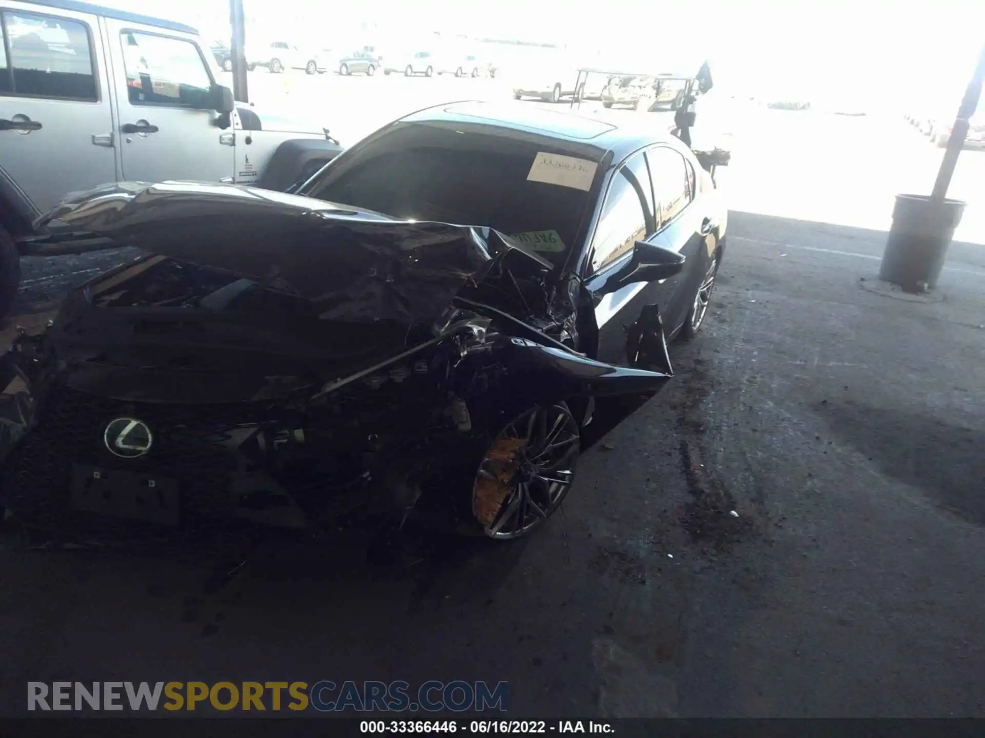 2 Photograph of a damaged car JTHAP1D26N5001891 LEXUS IS 2022