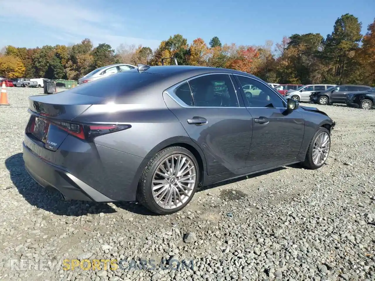 3 Photograph of a damaged car JTHD81F20N5050060 LEXUS IS 2022