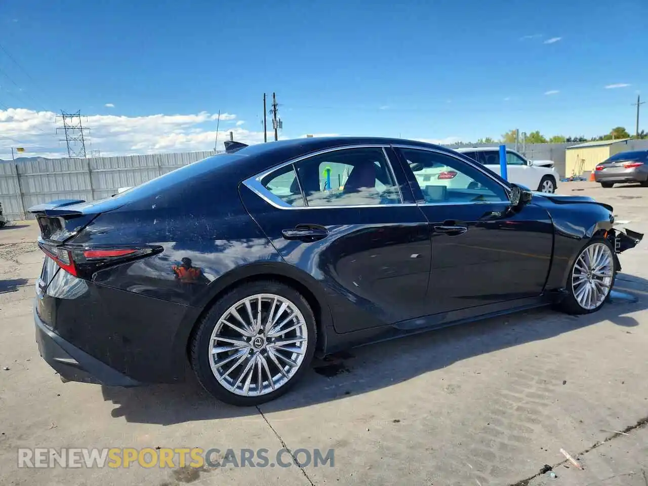 3 Photograph of a damaged car JTHD81F26N5048491 LEXUS IS 2022