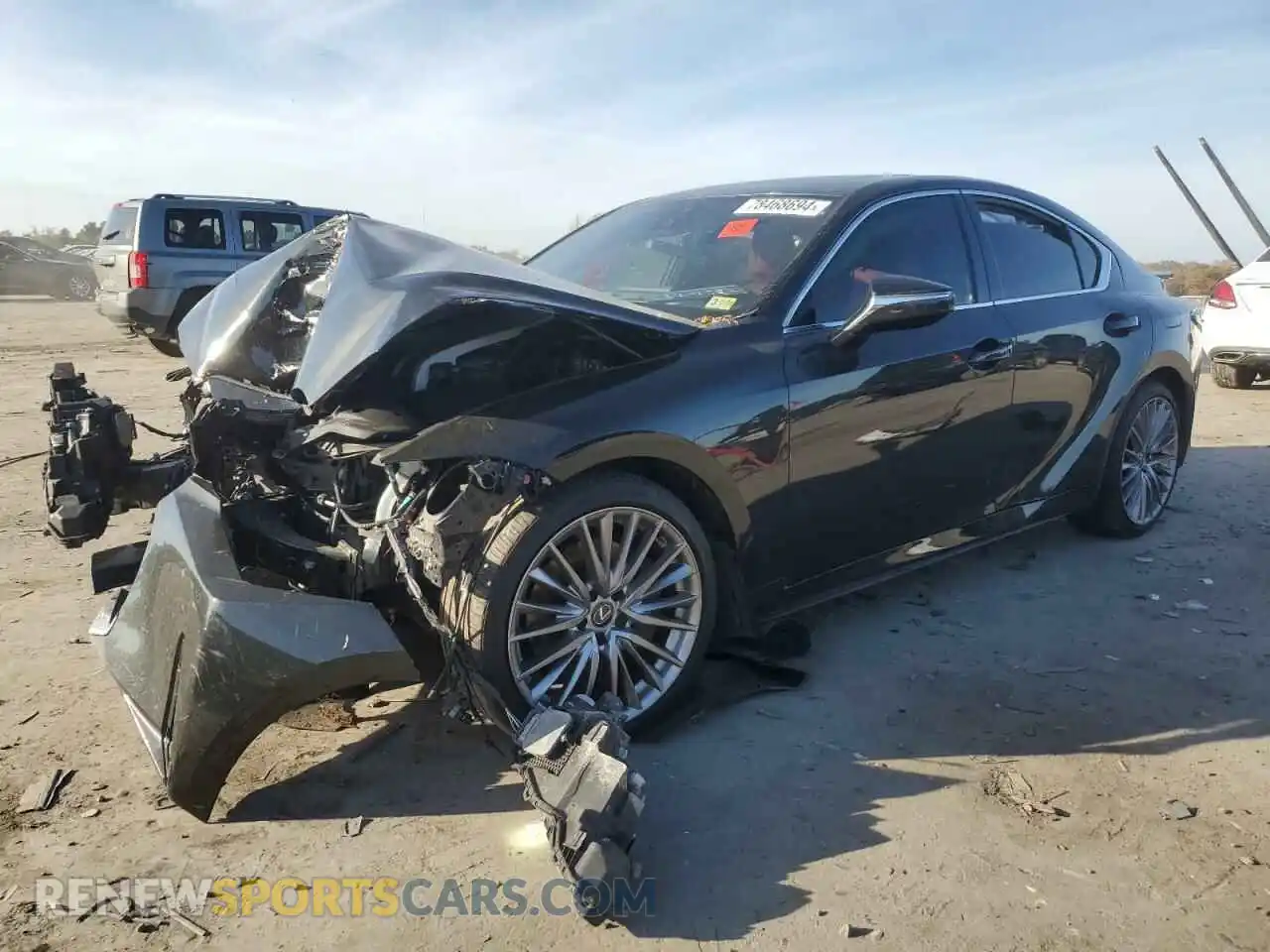 1 Photograph of a damaged car JTHD81F27N5047933 LEXUS IS 2022