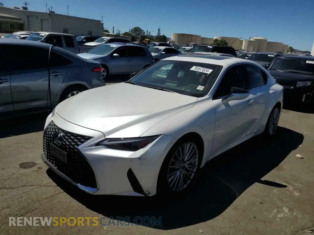 1 Photograph of a damaged car JTHDA1D22N5121041 LEXUS IS 2022