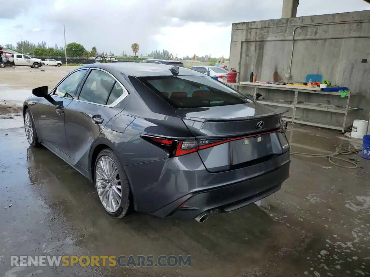 3 Photograph of a damaged car JTHDA1D23N5121159 LEXUS IS 2022