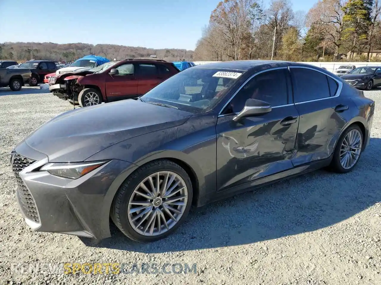 1 Photograph of a damaged car JTHDA1D24N5120621 LEXUS IS 2022