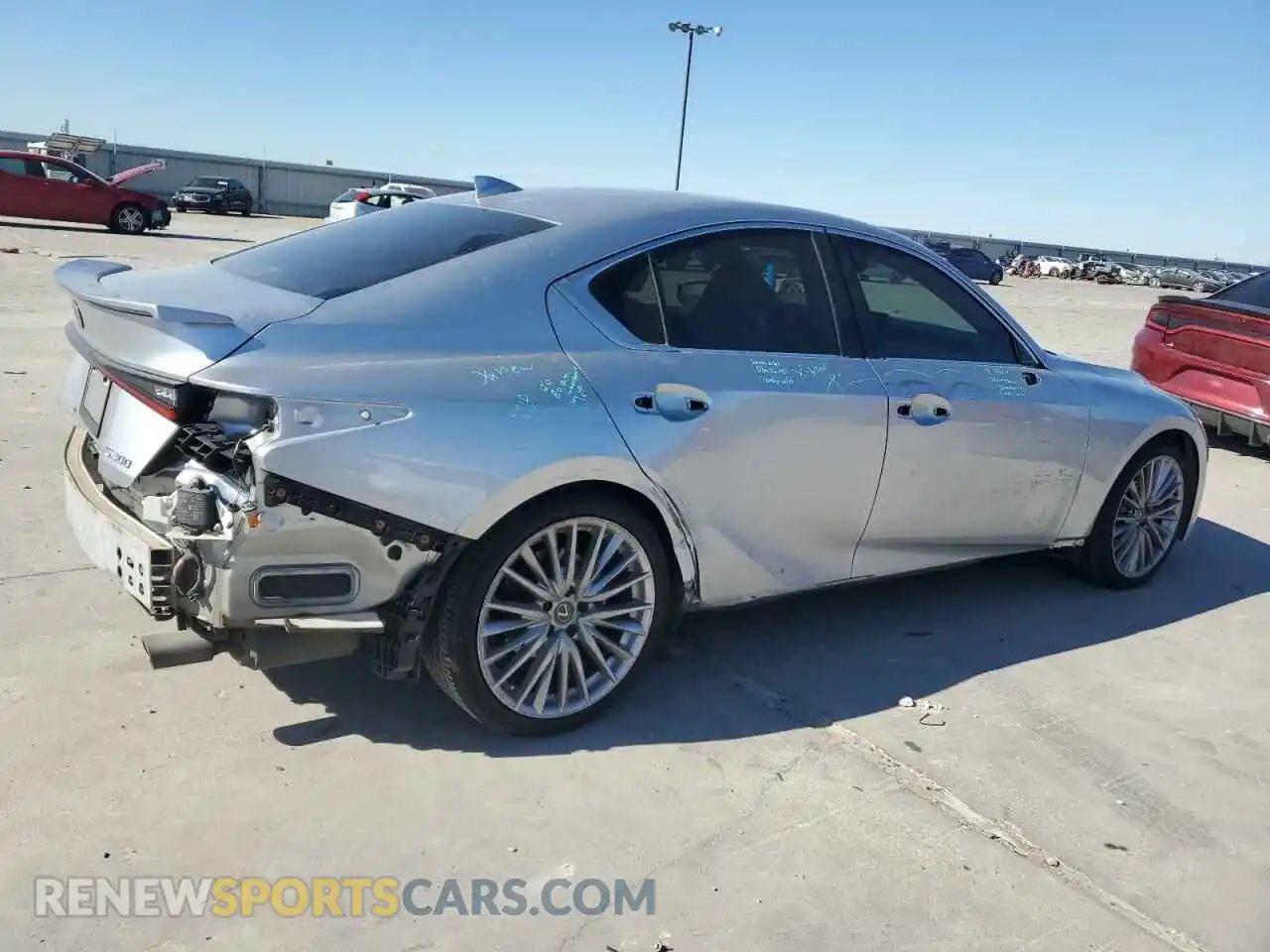 3 Photograph of a damaged car JTHDA1D25N5119803 LEXUS IS 2022
