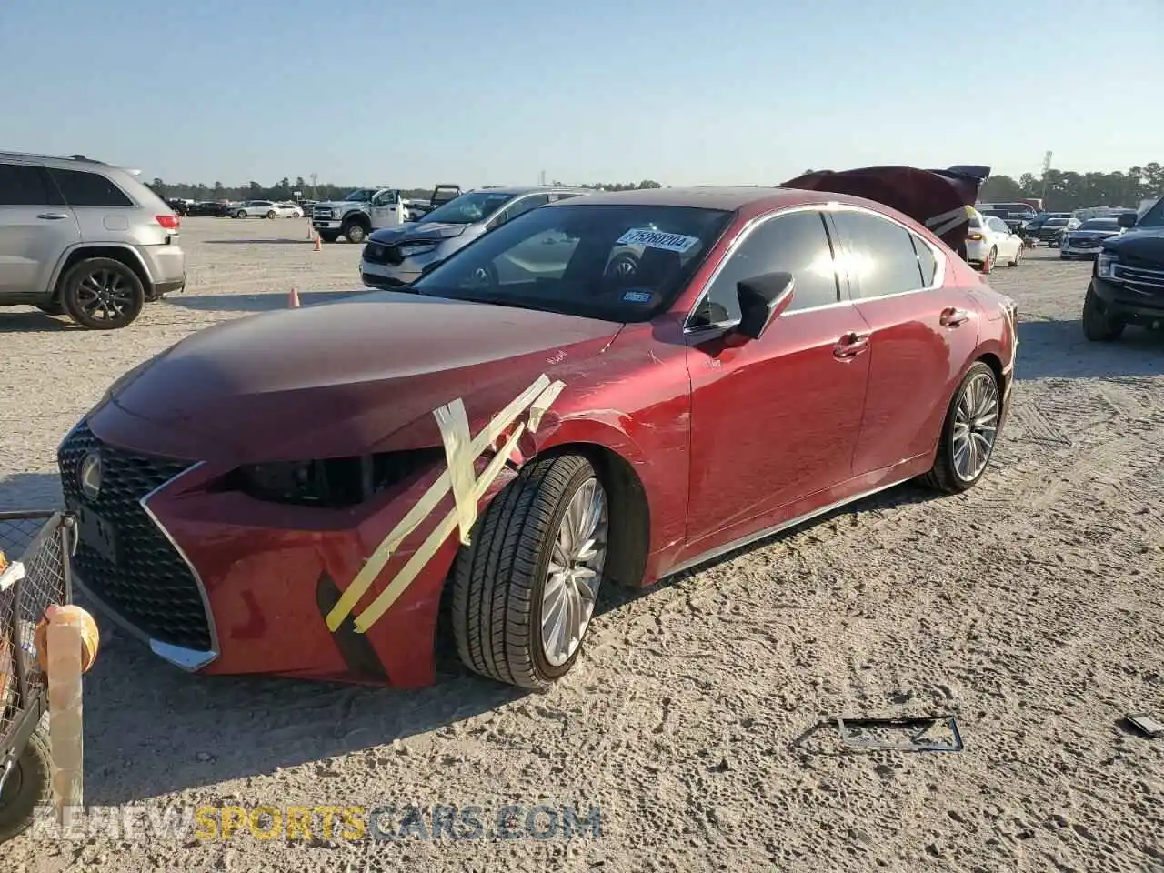 1 Photograph of a damaged car JTHDA1D27N5121388 LEXUS IS 2022