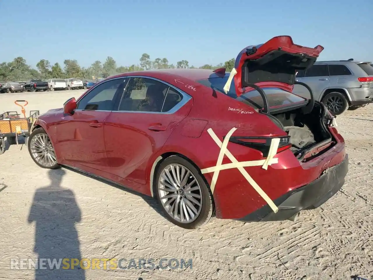 2 Photograph of a damaged car JTHDA1D27N5121388 LEXUS IS 2022