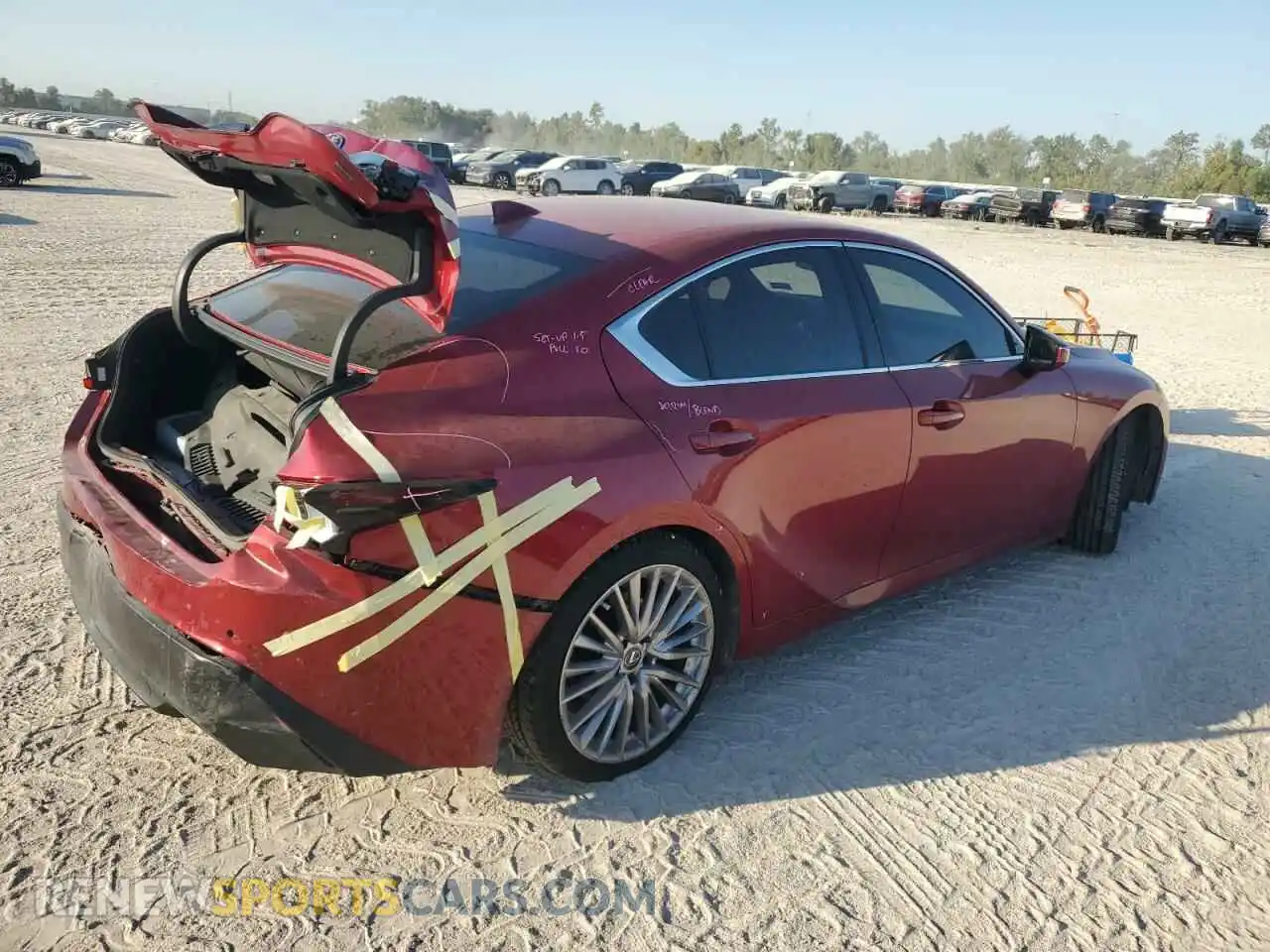 3 Photograph of a damaged car JTHDA1D27N5121388 LEXUS IS 2022