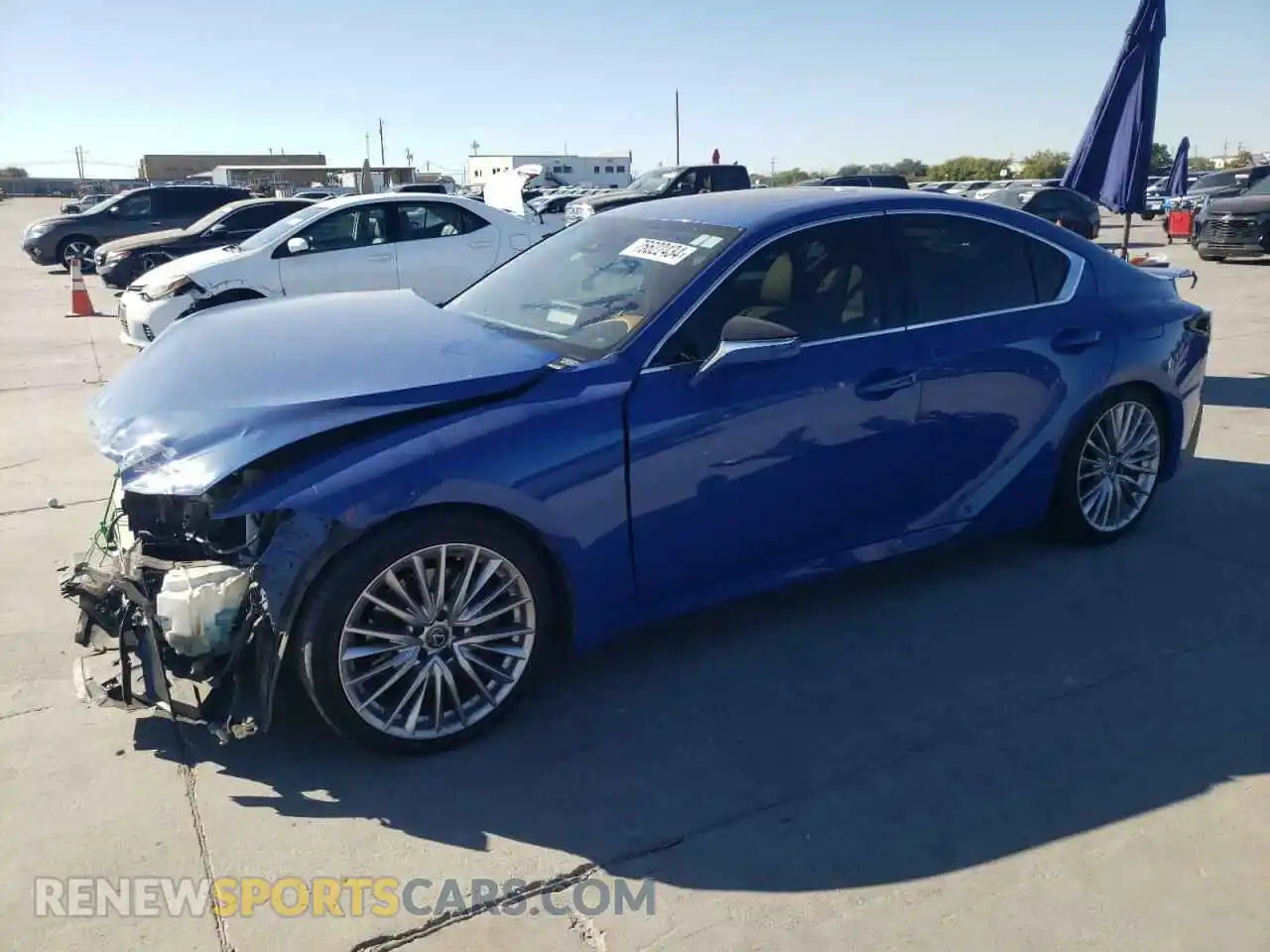 1 Photograph of a damaged car JTHDA1D28N5120959 LEXUS IS 2022